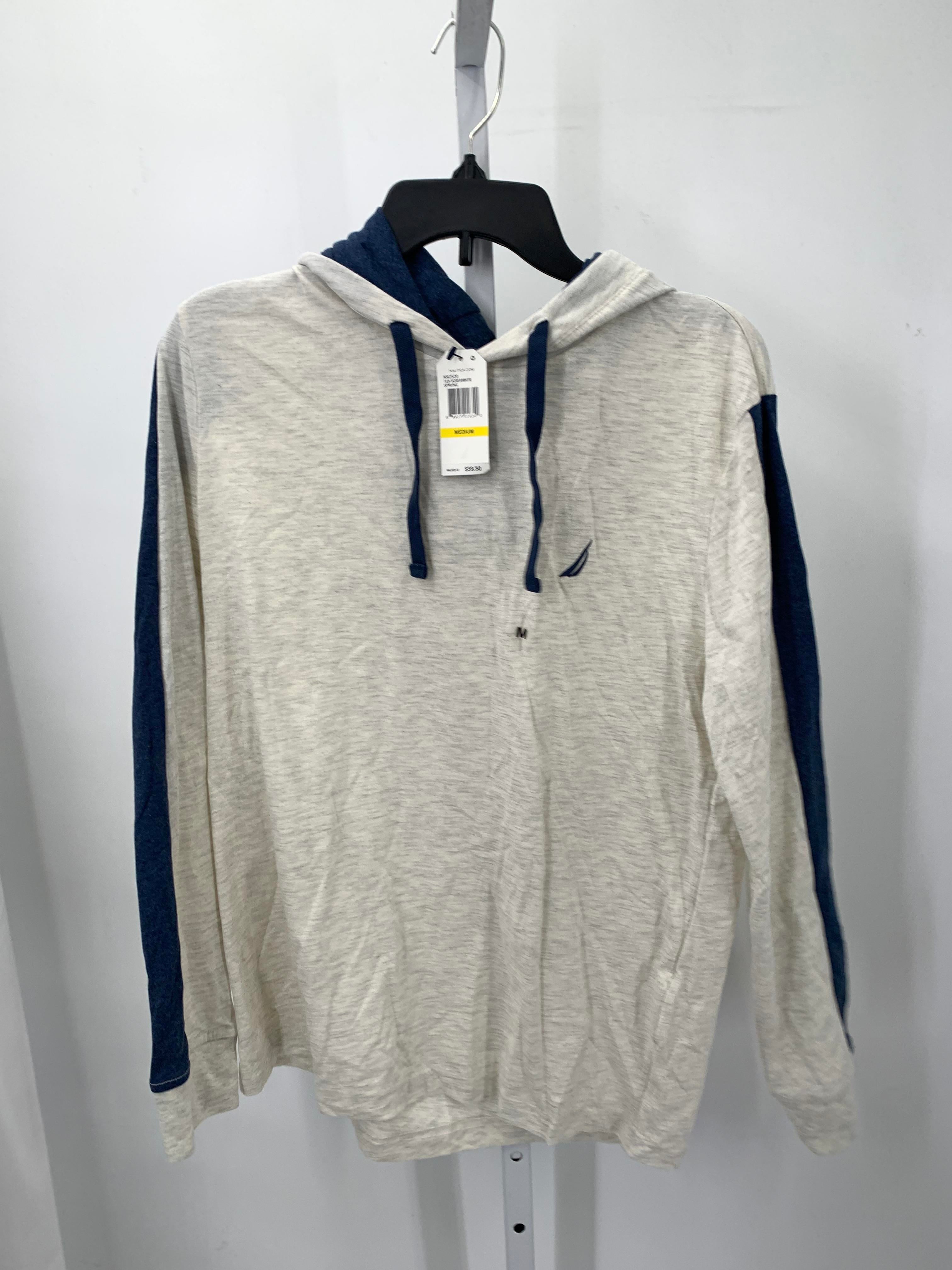 NEW BLUE HOODED KNIT