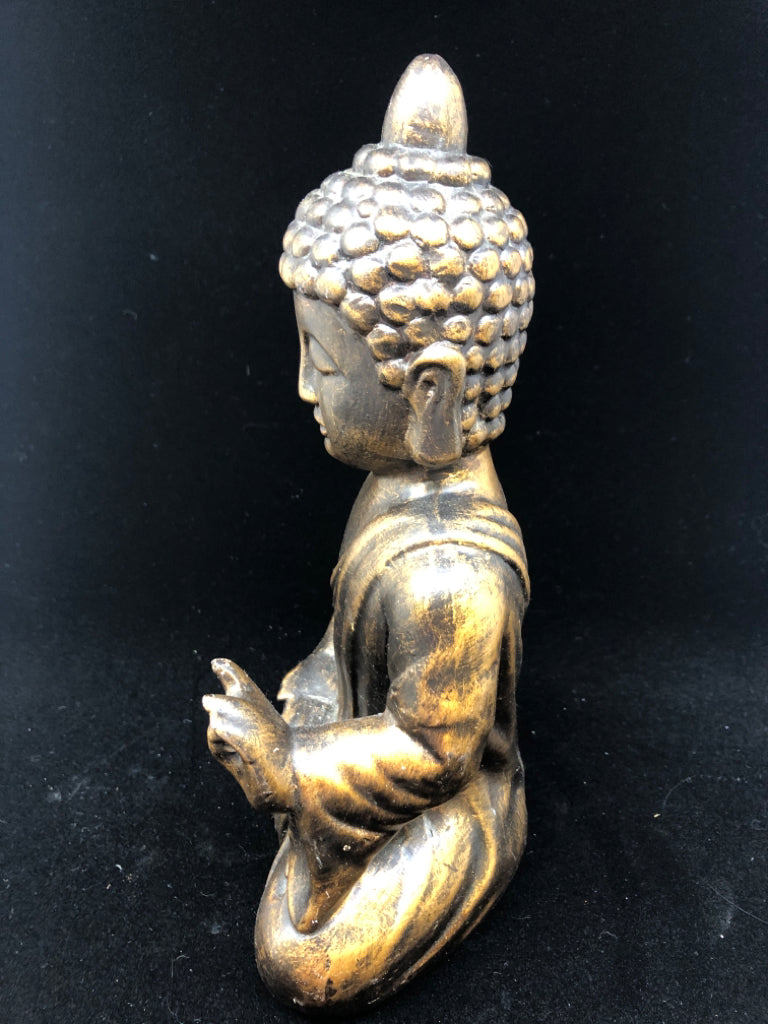 BLACK/GOLD BUDDHA STATUE.