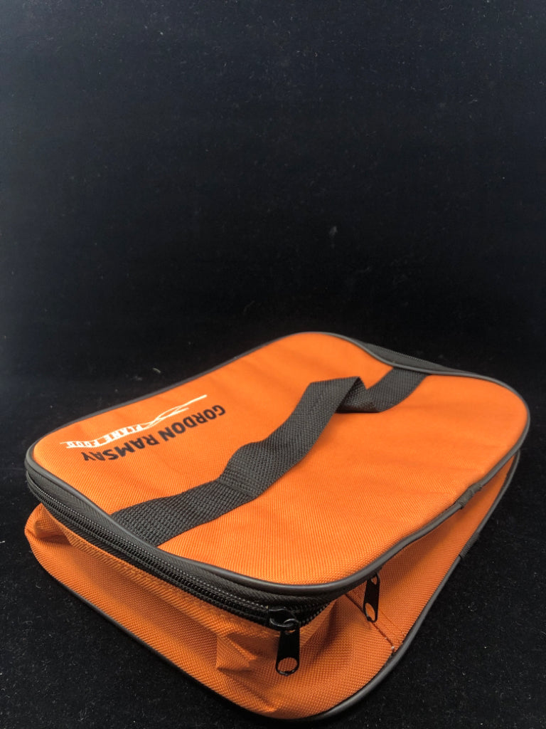 ORANGE GORDAN RAMSEY "PLANE FOOD" INSULATED CARRIER