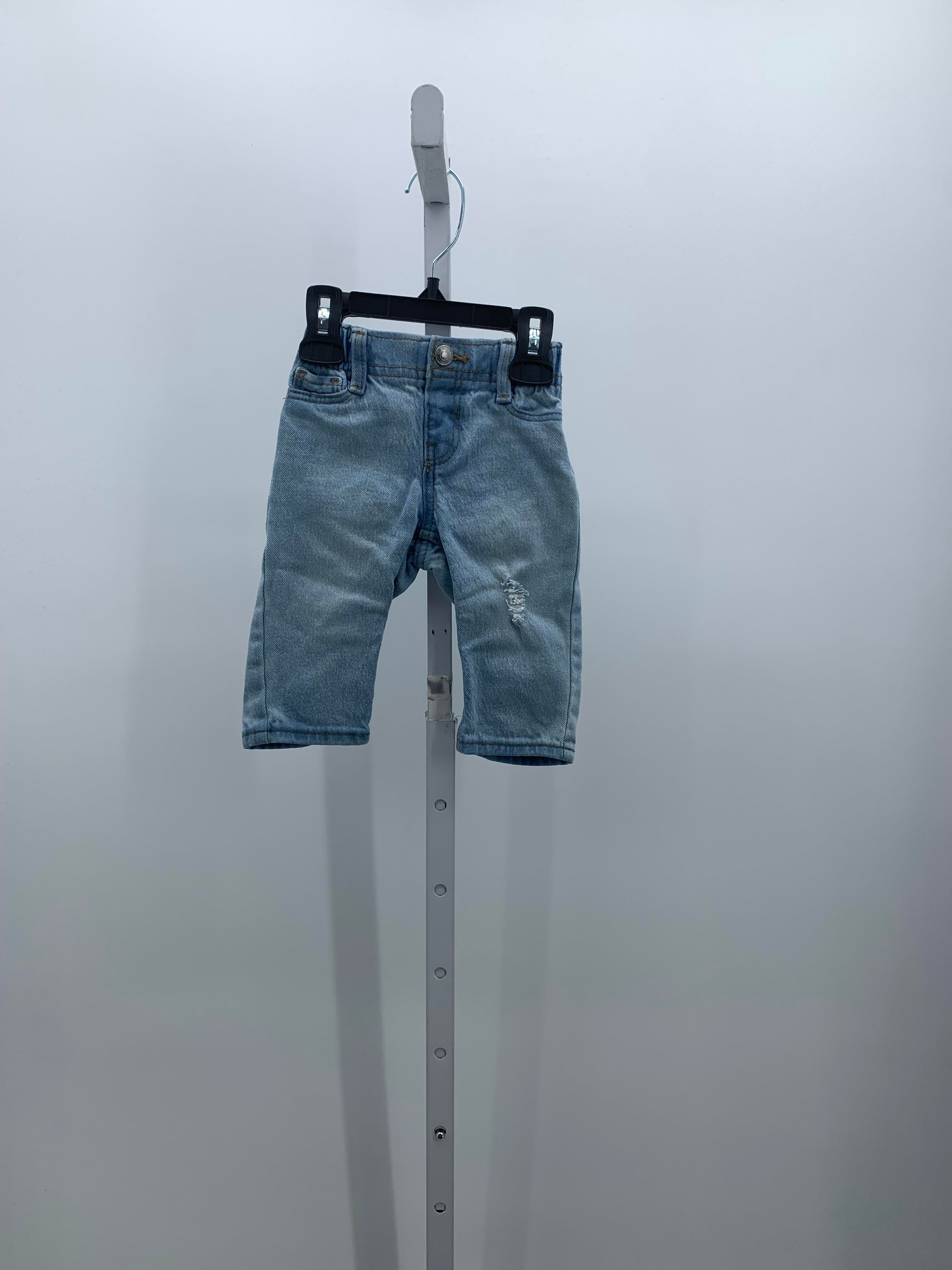 DISTRESSED BACK ELASTIC JEANS