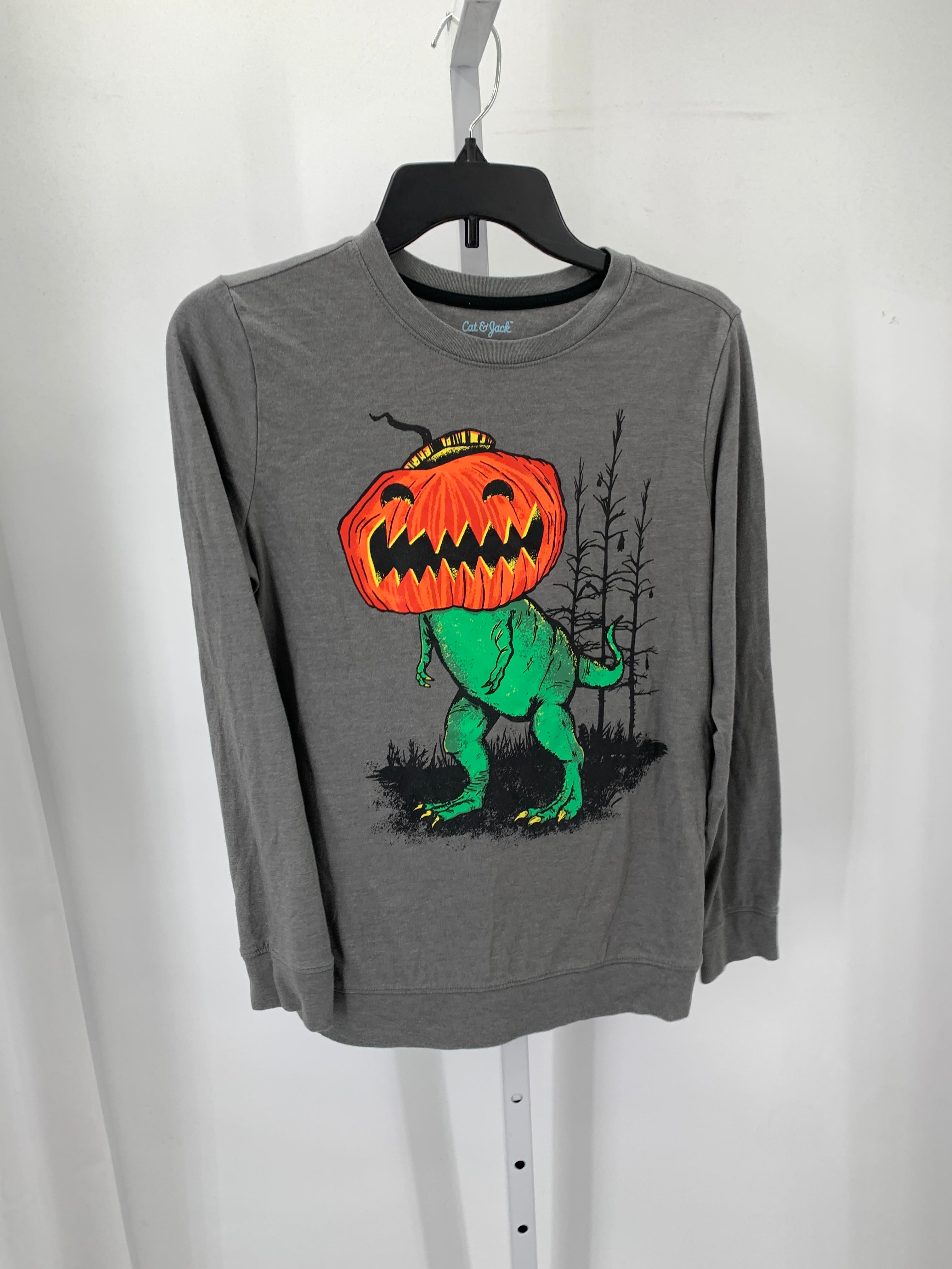 LONG SLV SHIRT PUMPKIN DINO