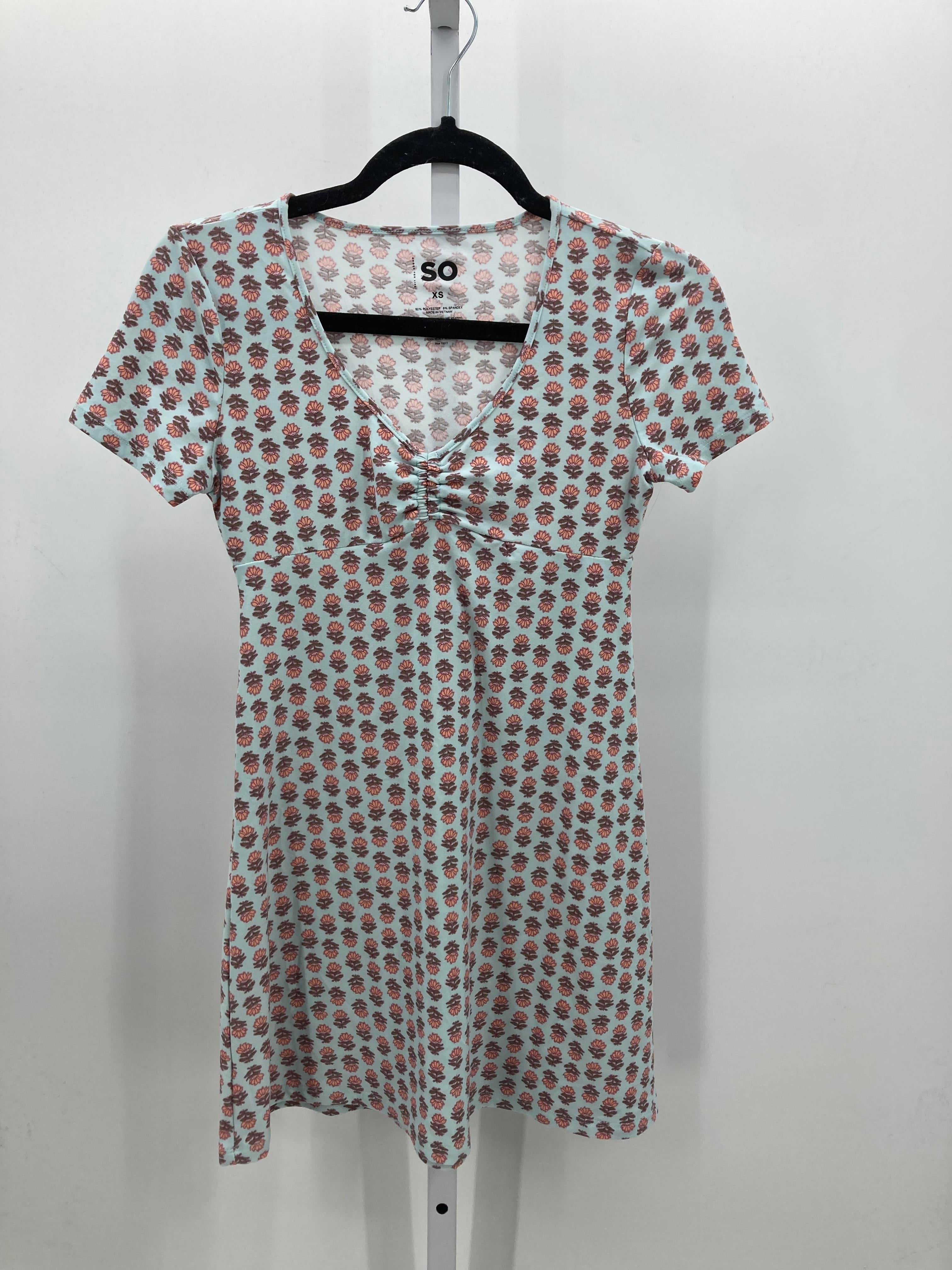 SO Size X Small Juniors Short Sleeve Dress