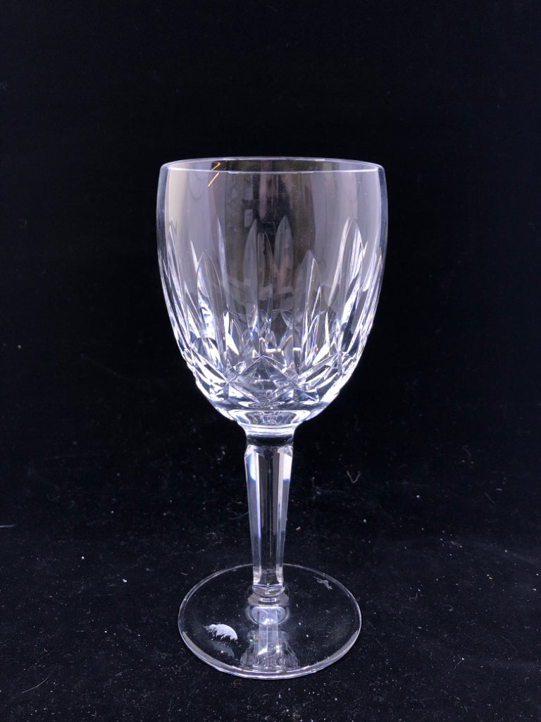 6 CRYSTAL KILDARE WINE GLASSES.