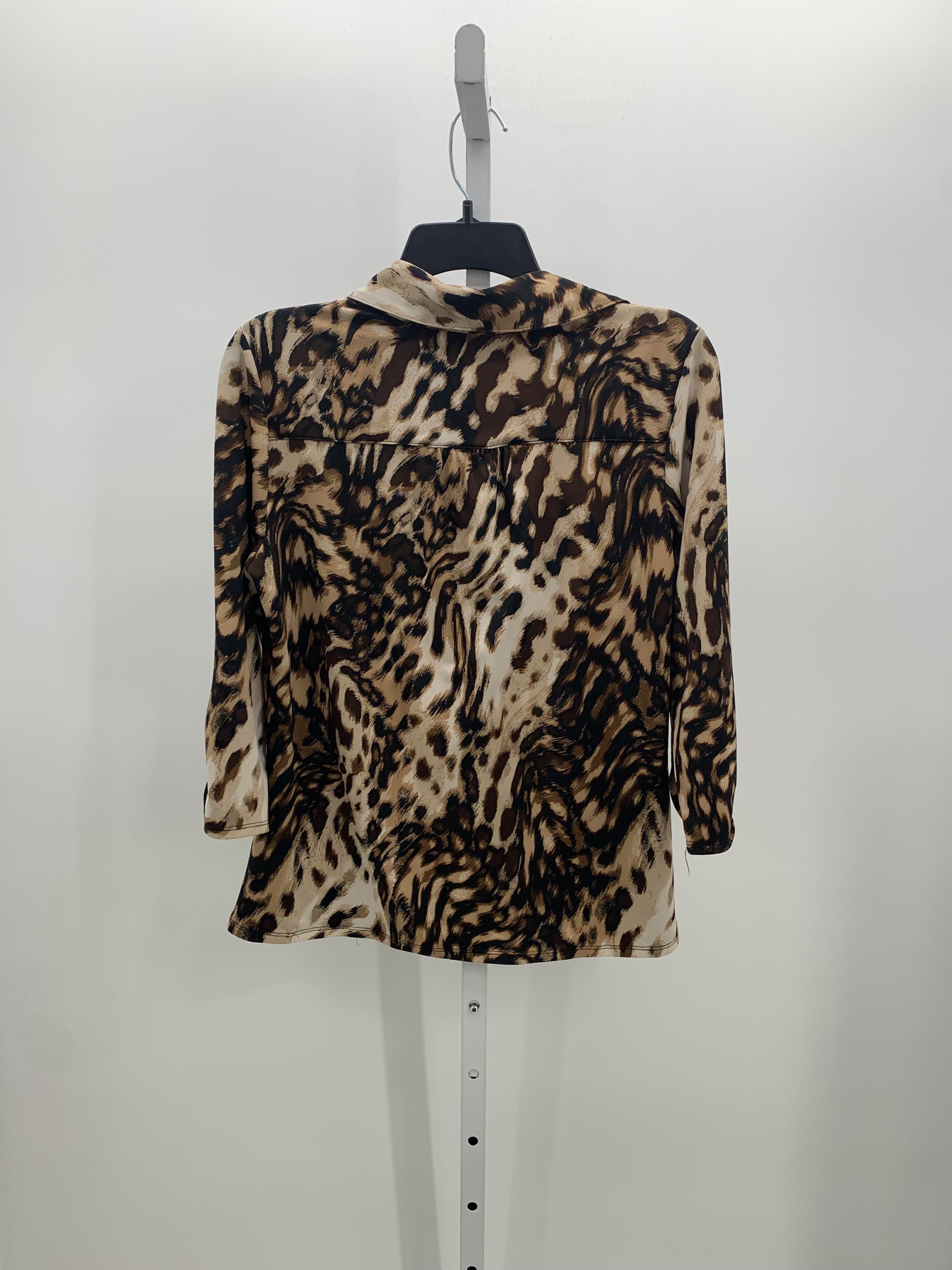 Notations Size Medium Petite Petite 3/4 Sleeve Shirt