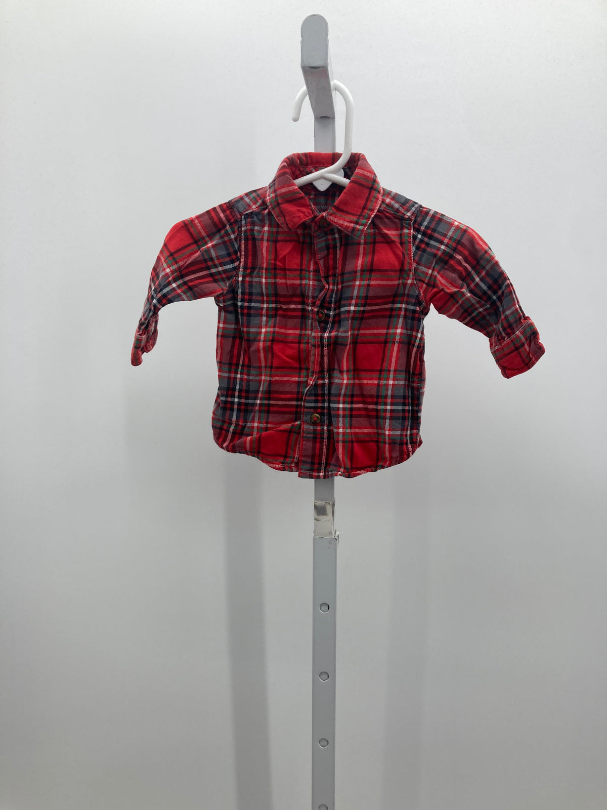 PLAID BTN DOWN
