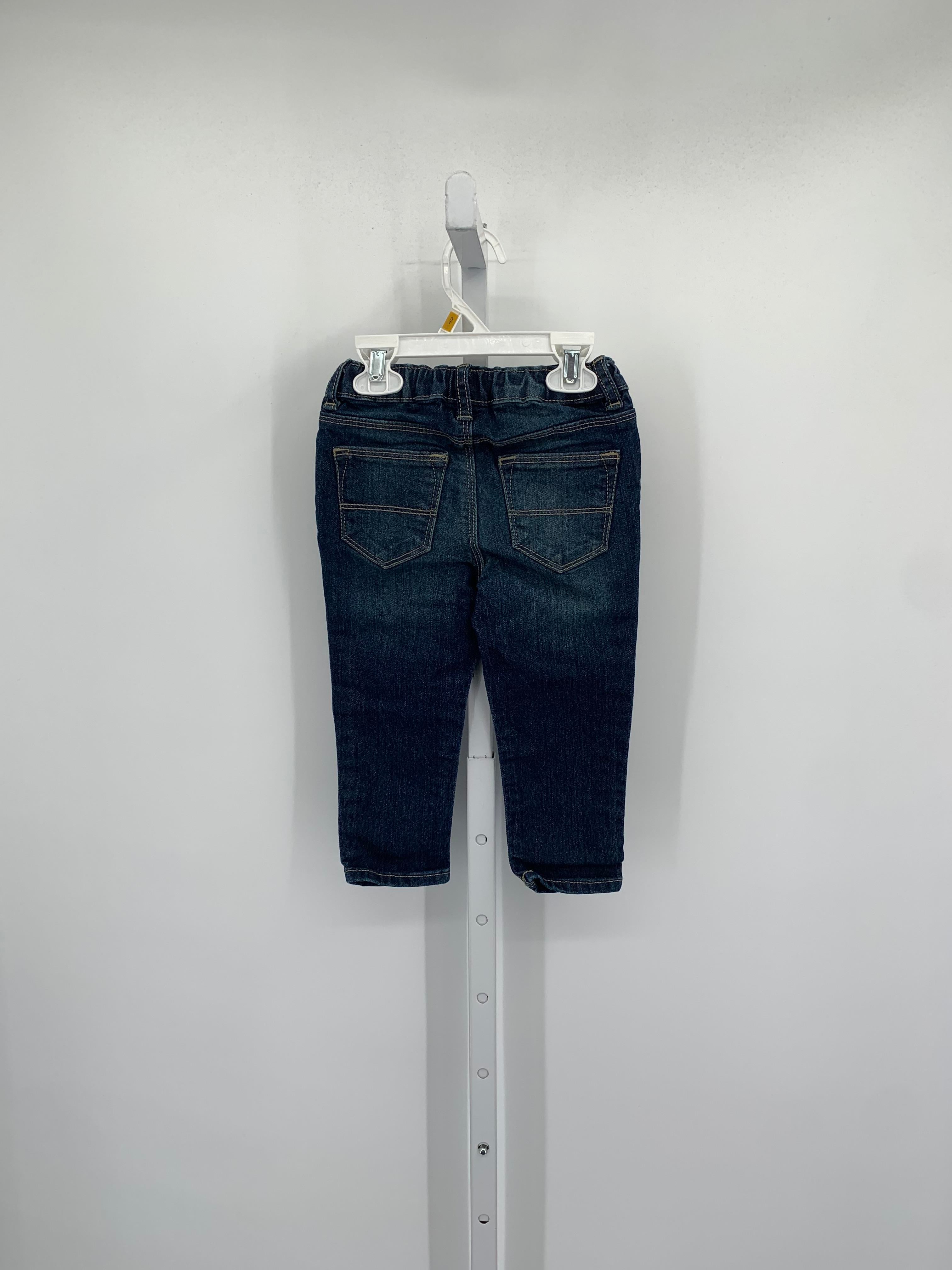 ADJ WAIST DISTRESSED JEANS