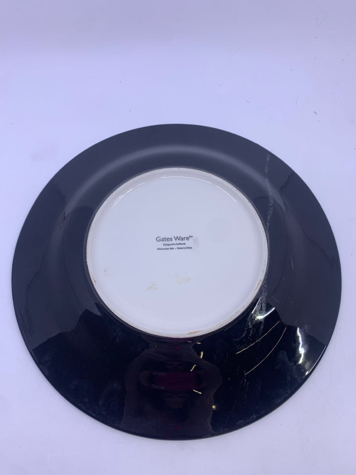WITCH ON BROOM W/ SPIDERS PLATTER.