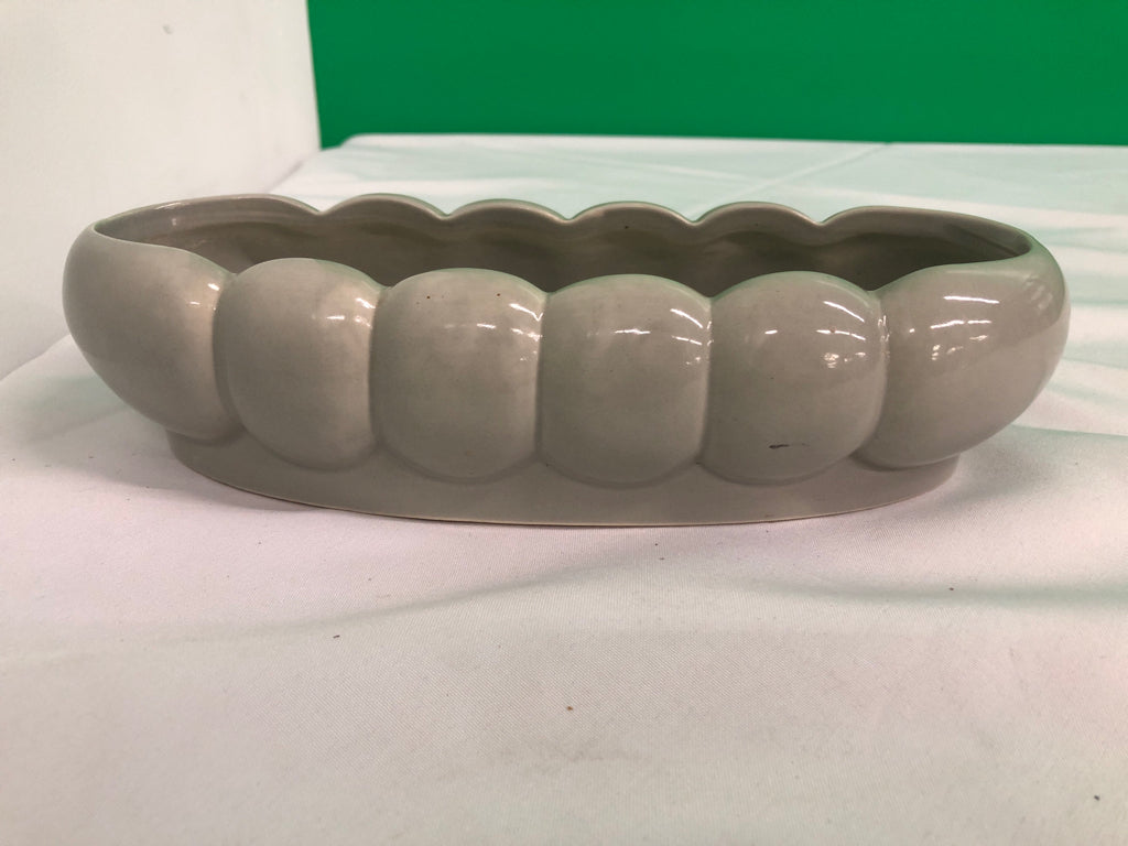 VTG GREY OVAL BUBBLE PATTERN PLANTER- NORTON 313.