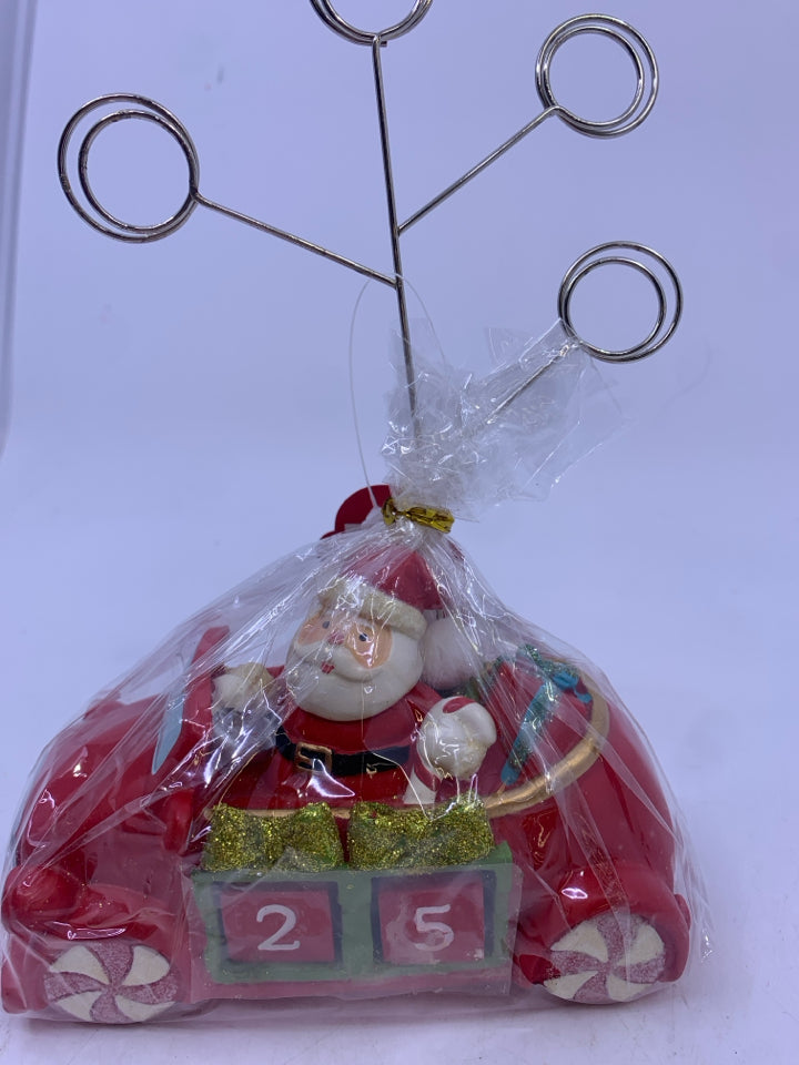 SANTA COUNTDOWN PHOTO CLIP HOLDER.
