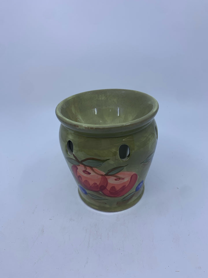 GREEN FRUIT YANKEE CANDLE WAX WARMER.