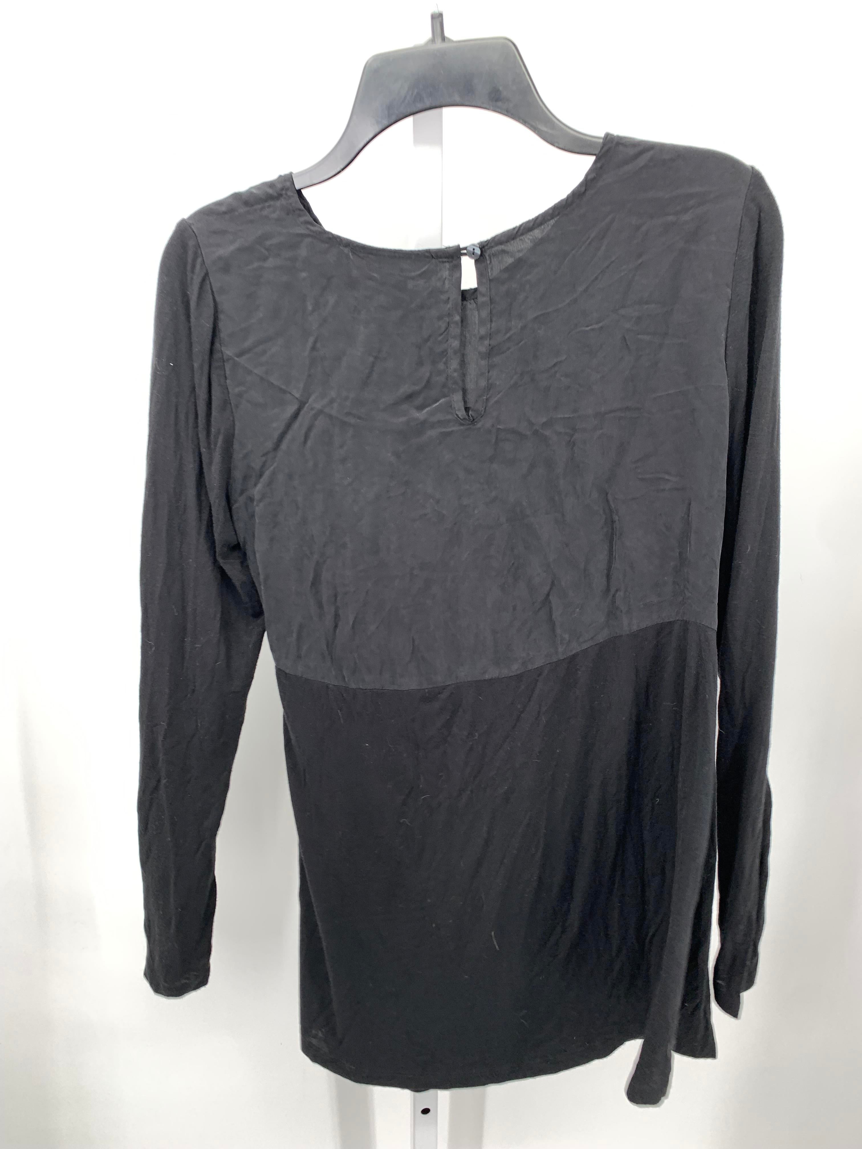 A Pea in the Pod Black Size Medium Maternity Long Sleeve Shirt