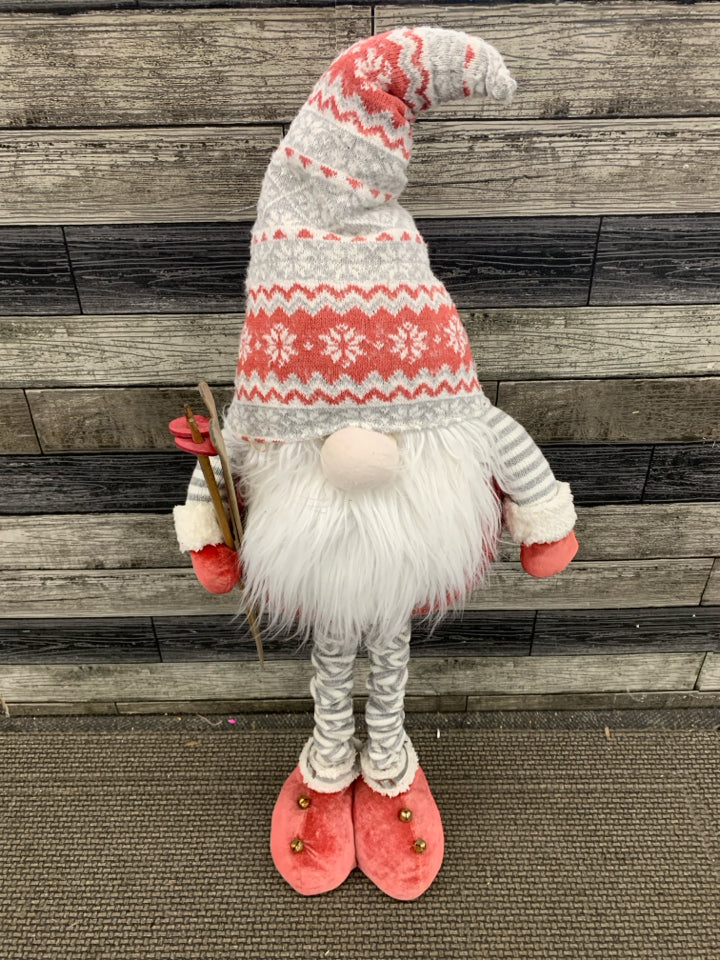 STANDING CHRISTMAS THEMED GNOME.