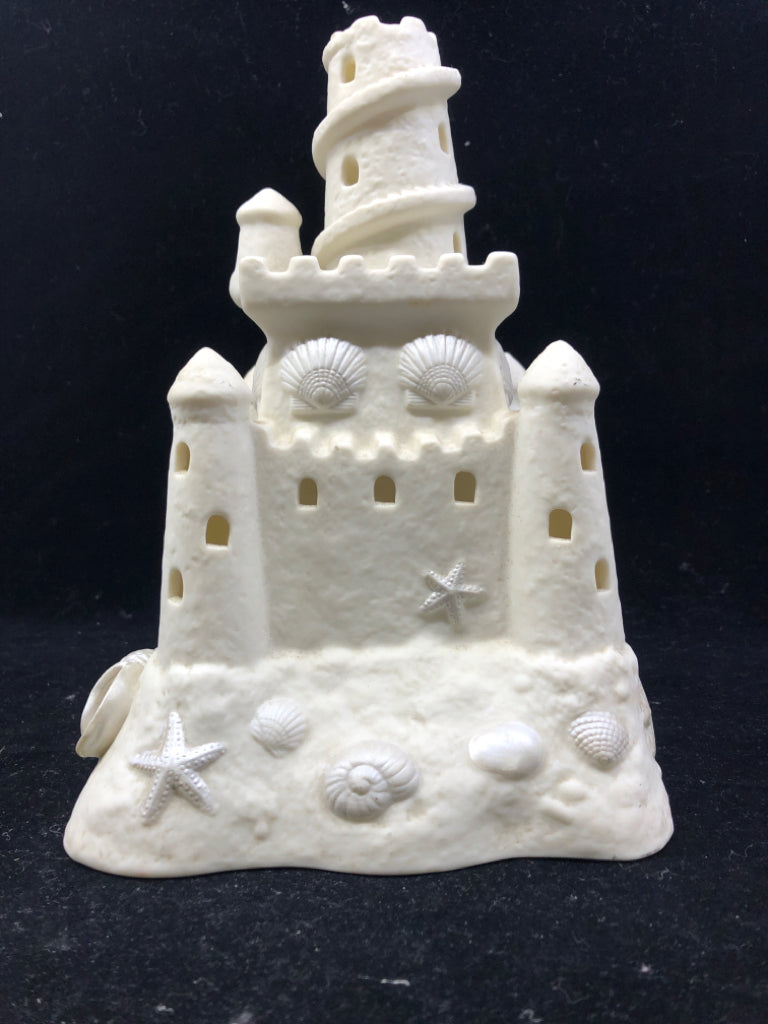 SAND CASTLE TEA LIGHT HOLDER.