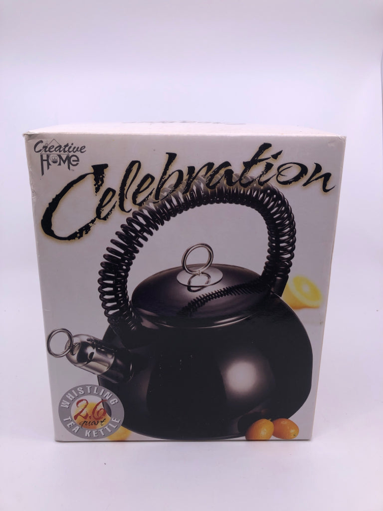 NIB CREATIVE HOME WHISTLING TEA KETTLE.