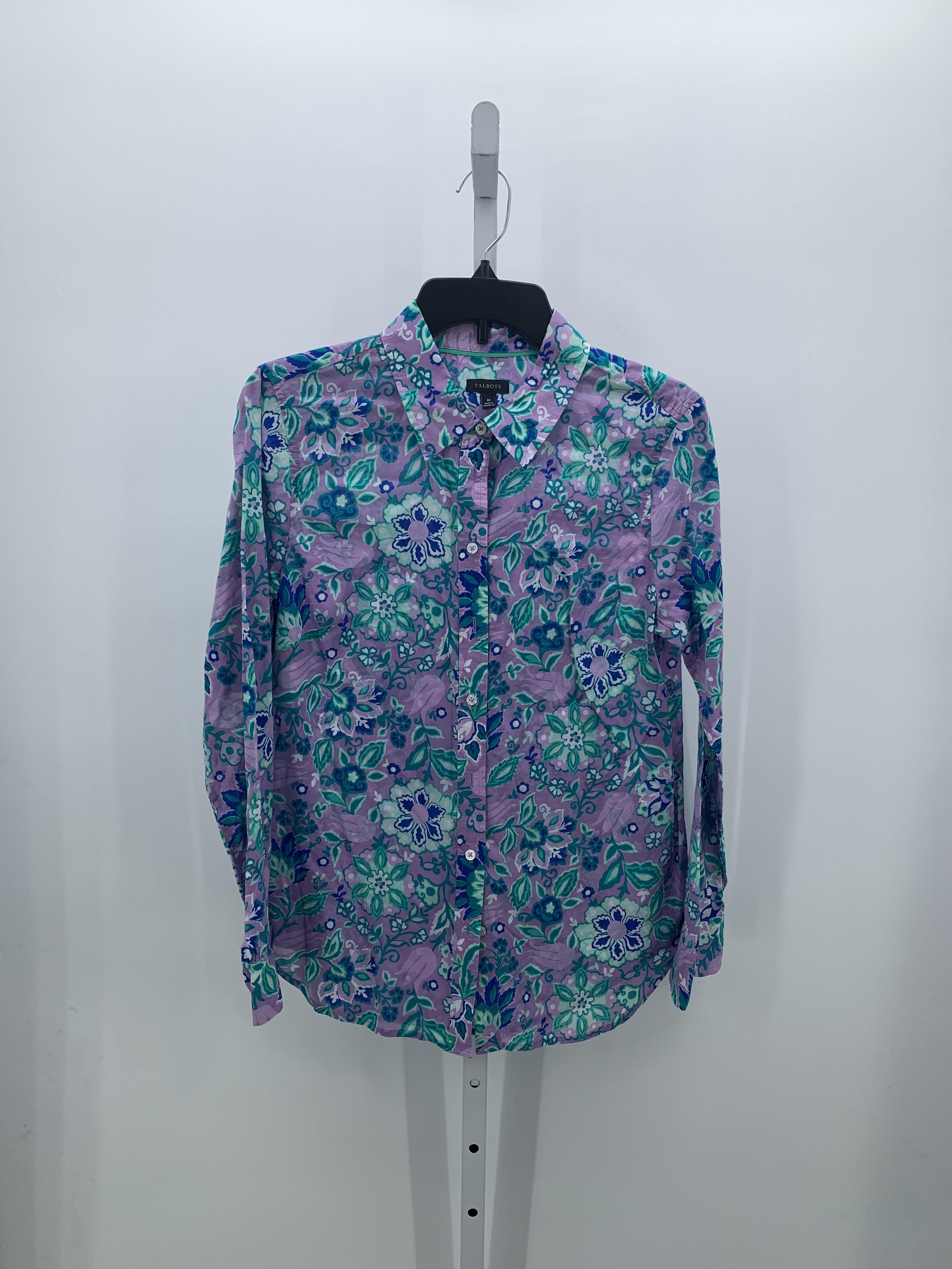 Talbots Size Medium Misses Short Sleeve Shirt