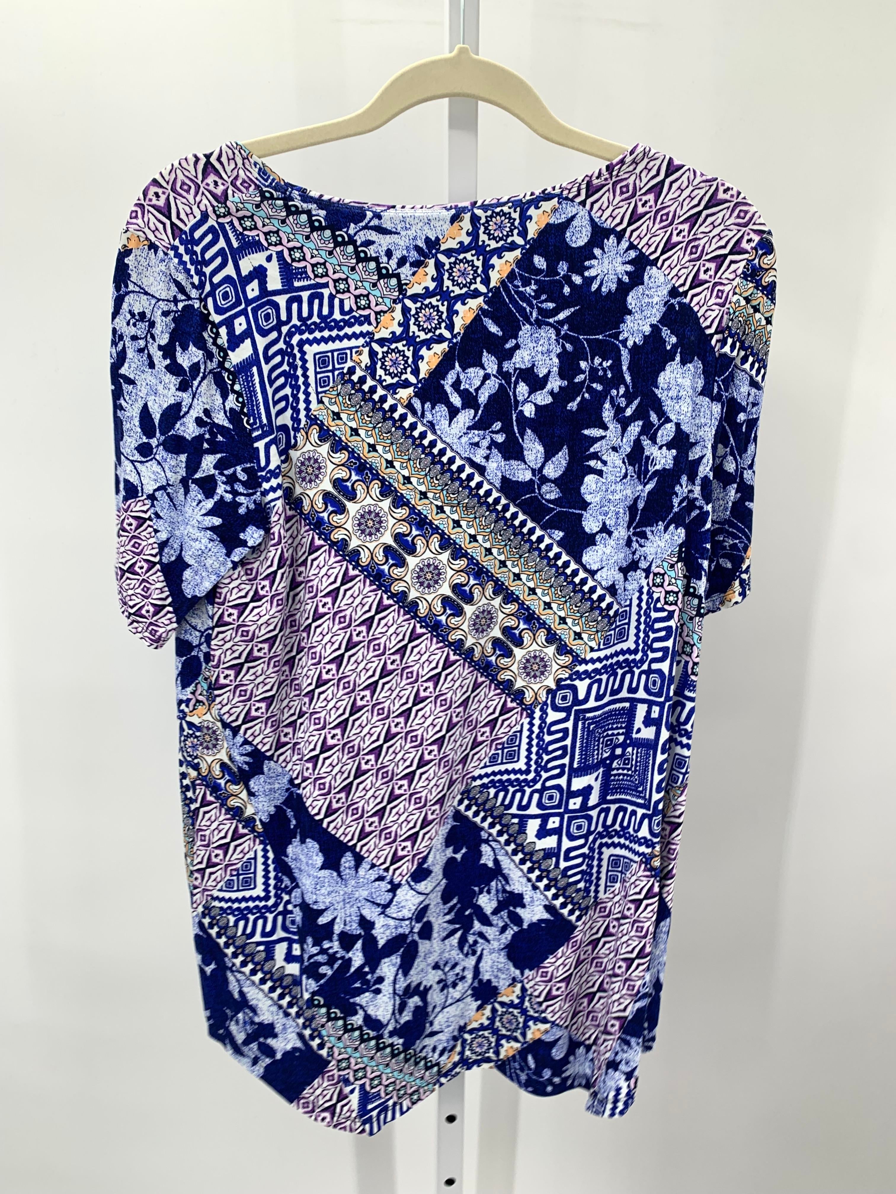 Chico's Size Medium Misses Short Sleeve Shirt