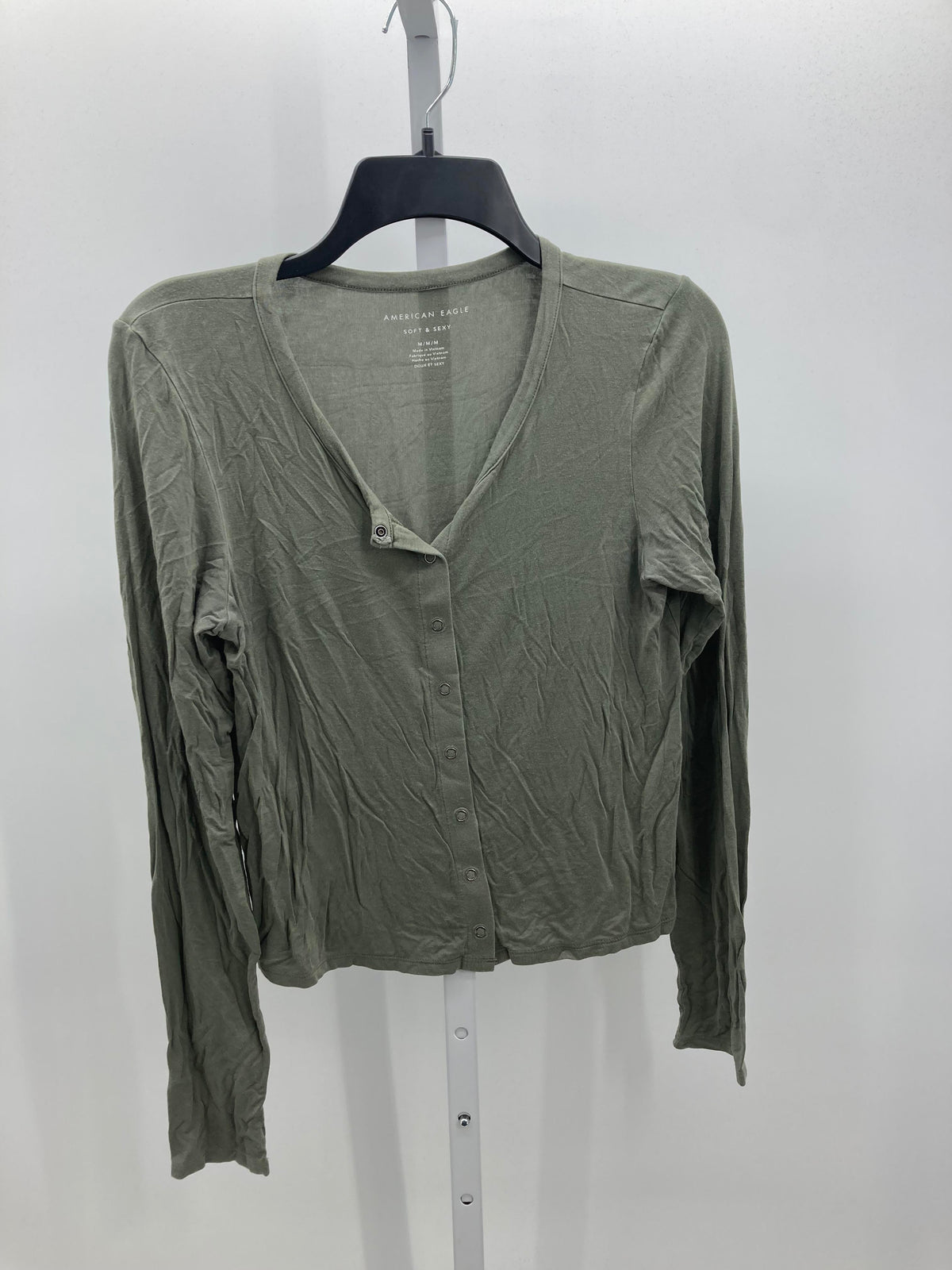American Eagle Size Medium Juniors Long Sleeve Shirt