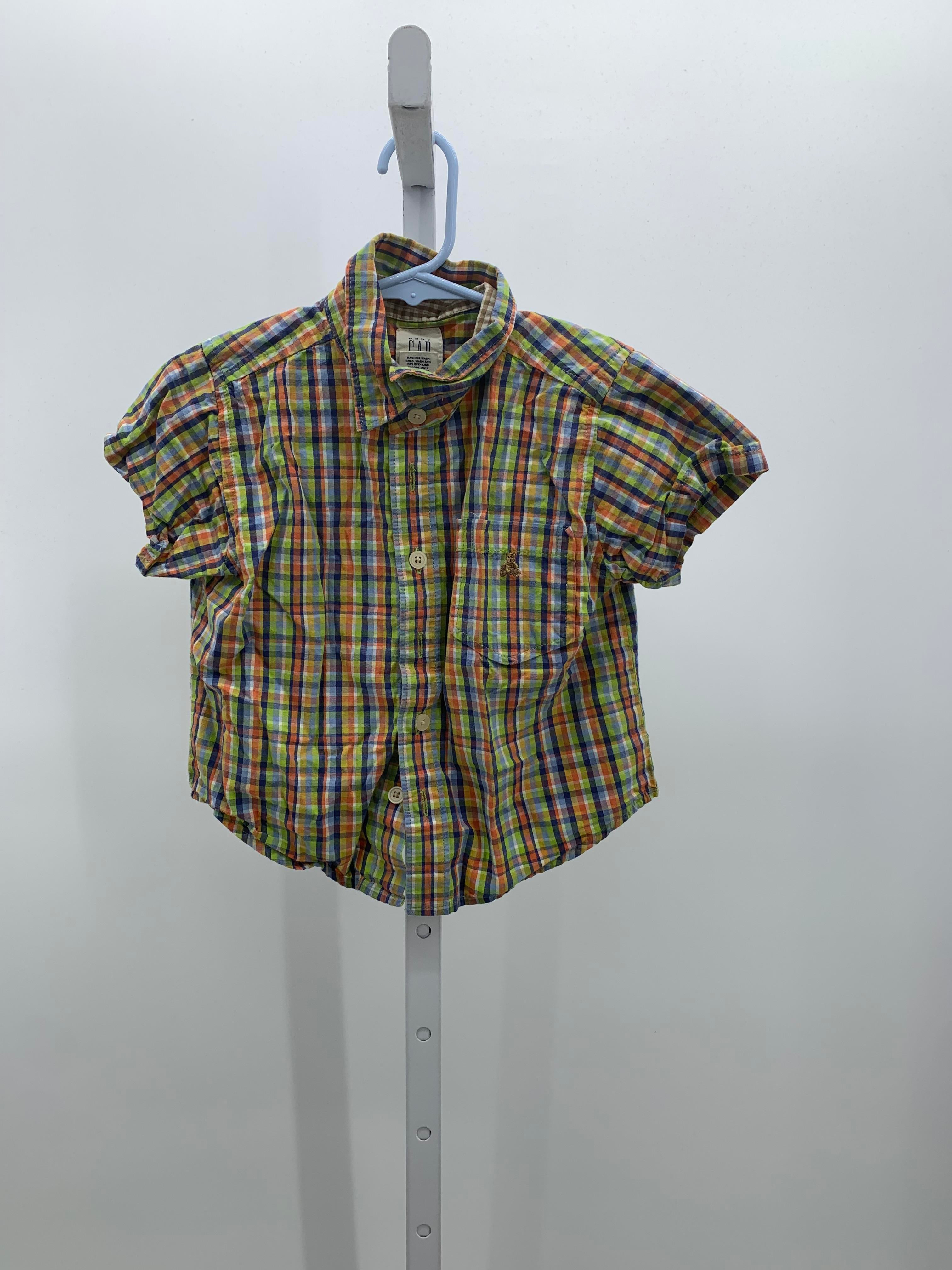 BLUE ORANGE PLAID