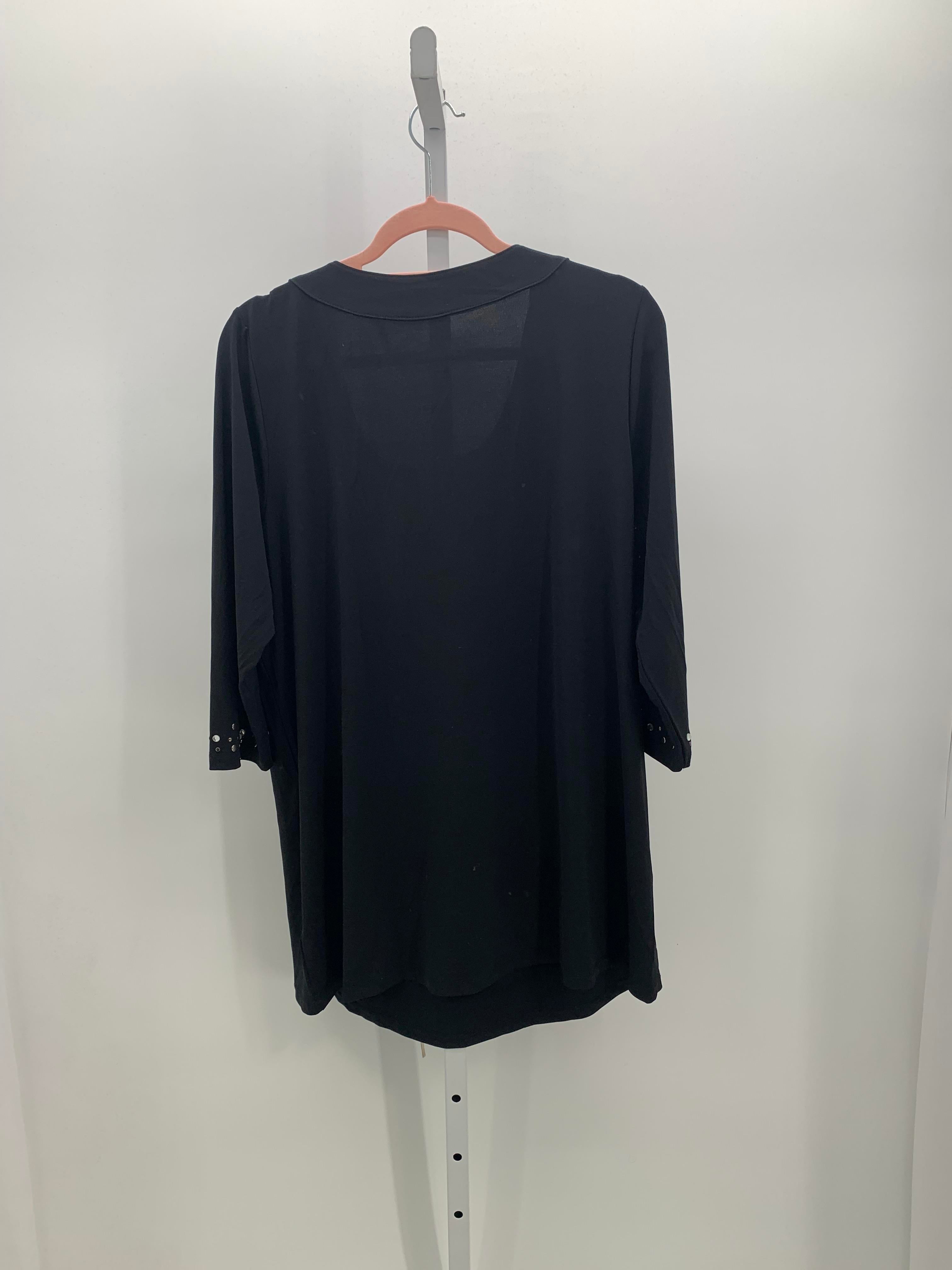 Roaman's Size Medium Misses 3/4 Sleeve Shirt