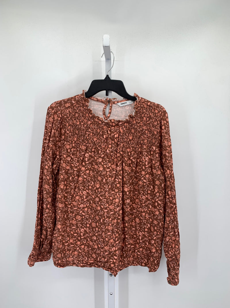 Sonoma Size Large Misses Long Sleeve Shirt