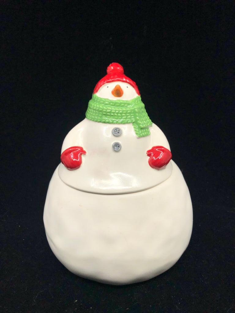 HALLMARK LARGE SNOWMAN COOKIE JAR.