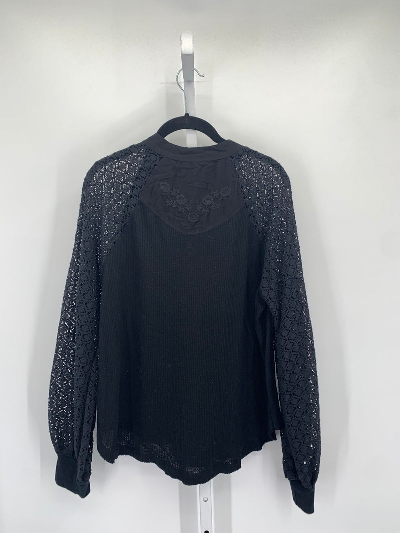 Free People Size Large Misses Long Sleeve Shirt