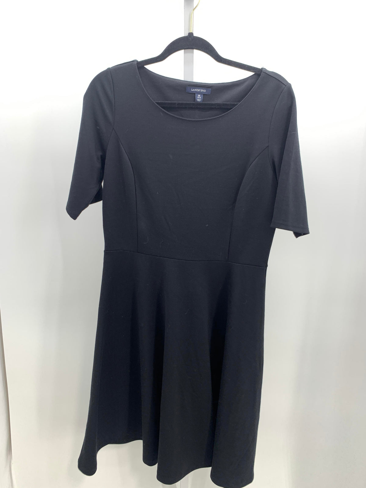 Lands End Size Medium Misses Short Sleeve Dress