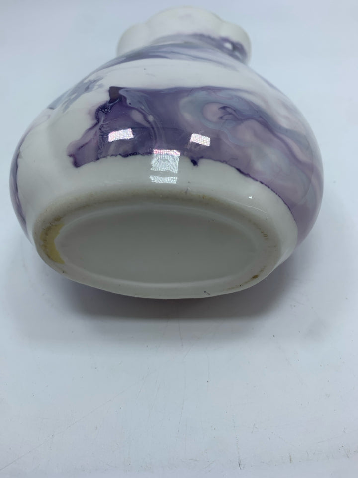 BLUE MARBLE VASE.