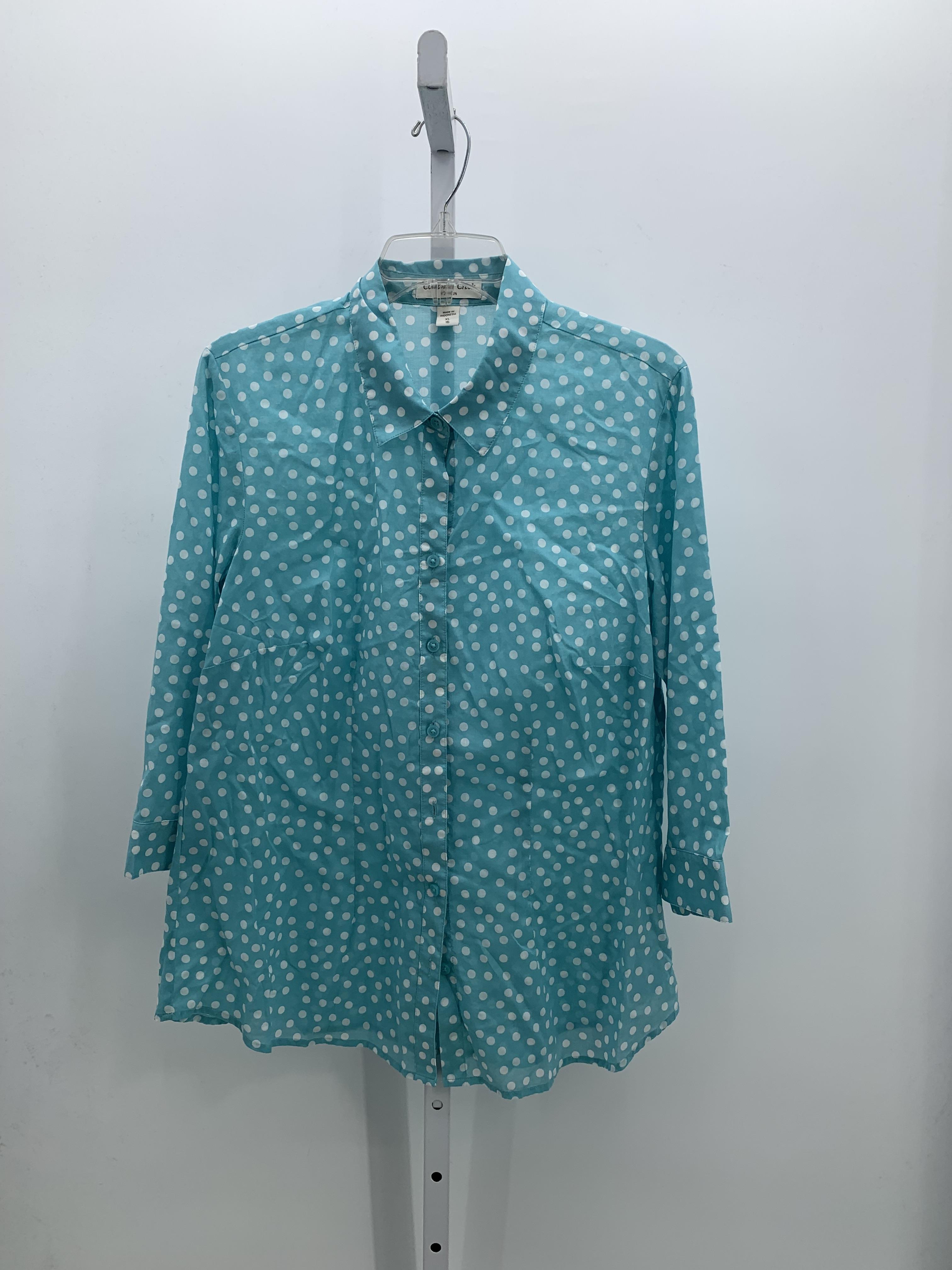 Coldwater Creek Size 16 Misses 3/4 Sleeve Shirt