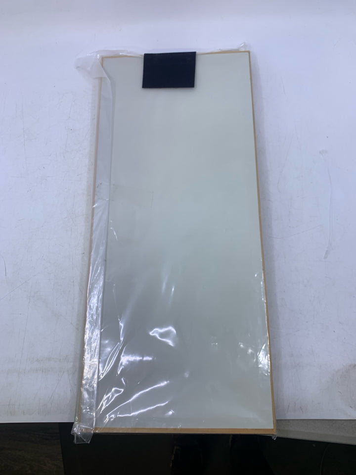 WHITE ROCKING HORSE TOP W/ MIRROR RECTANGLE GOLD FRAME.