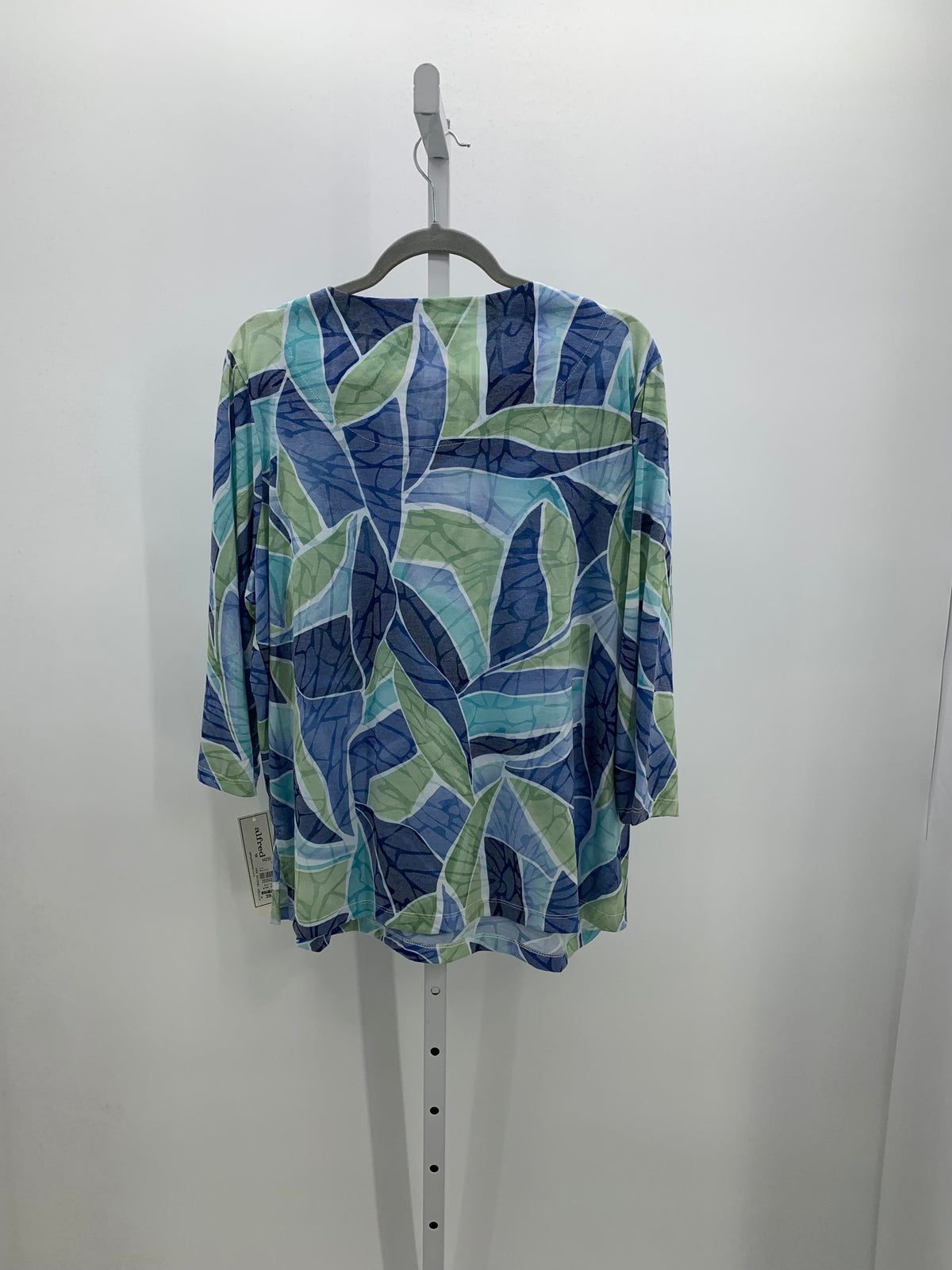Alfred Dunner Size 1X Womens 3/4 Sleeve Shirt