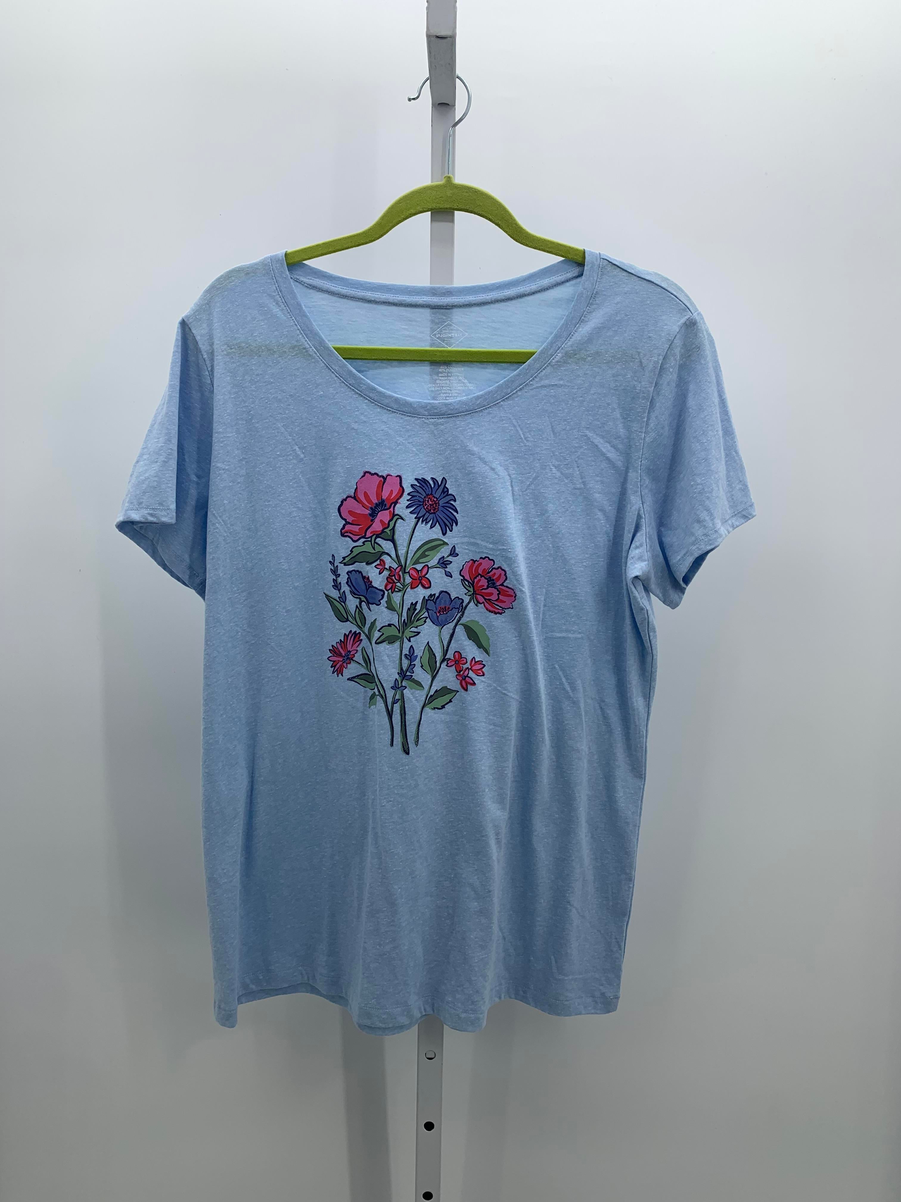 St. Johns Bay Size Extra Large Misses Short Sleeve Shirt