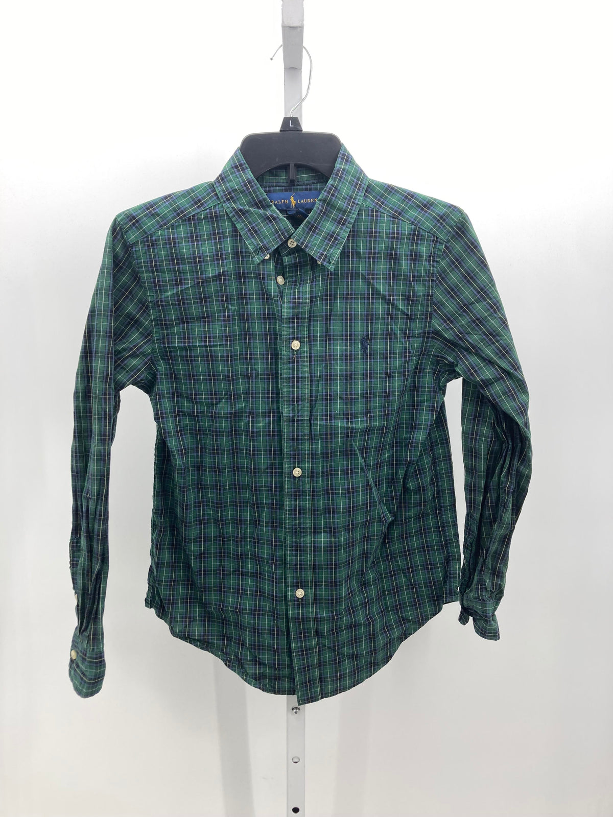 PLAID BTN DOWN