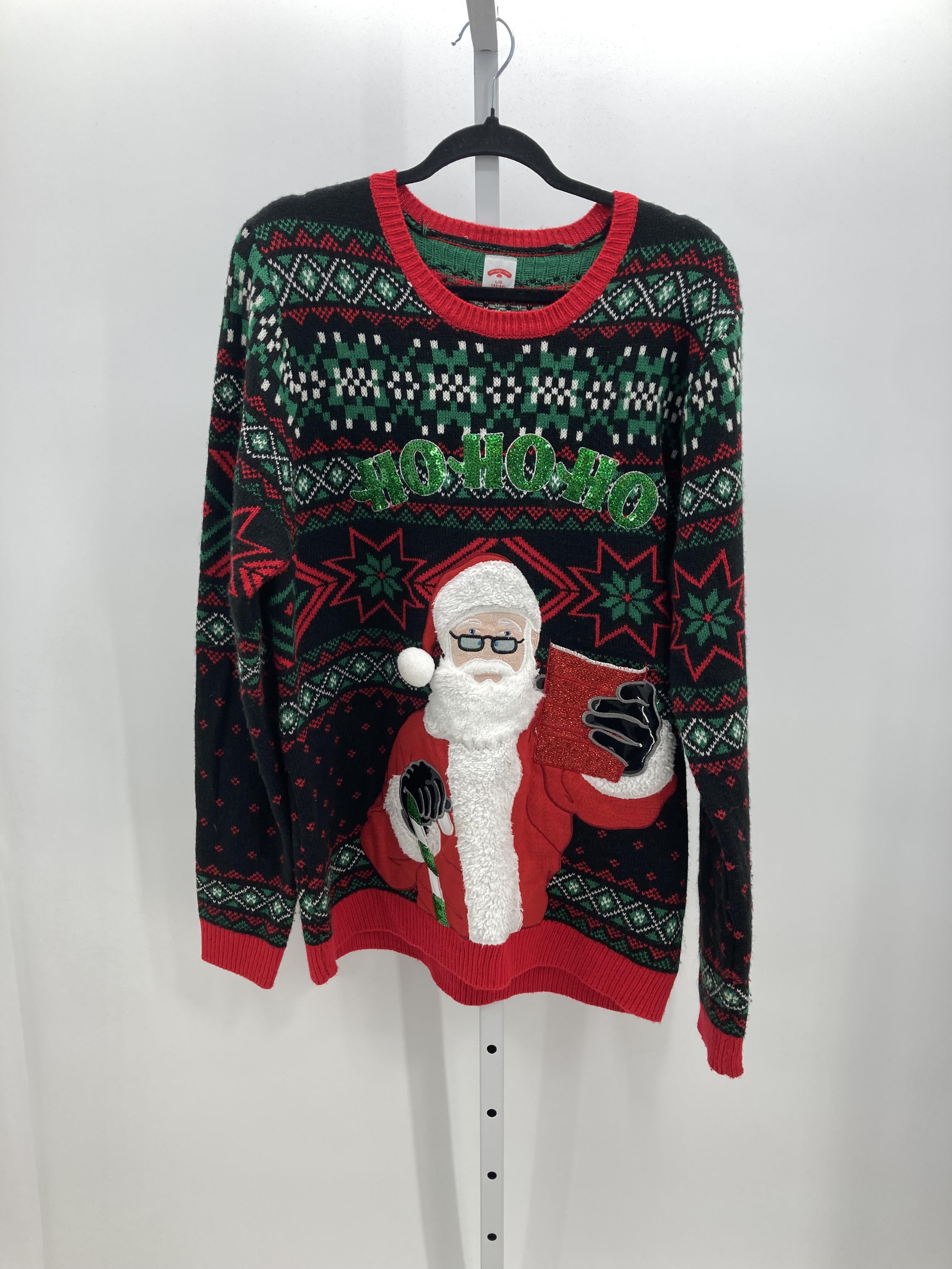 LONG SLV SWEATER SANTA.