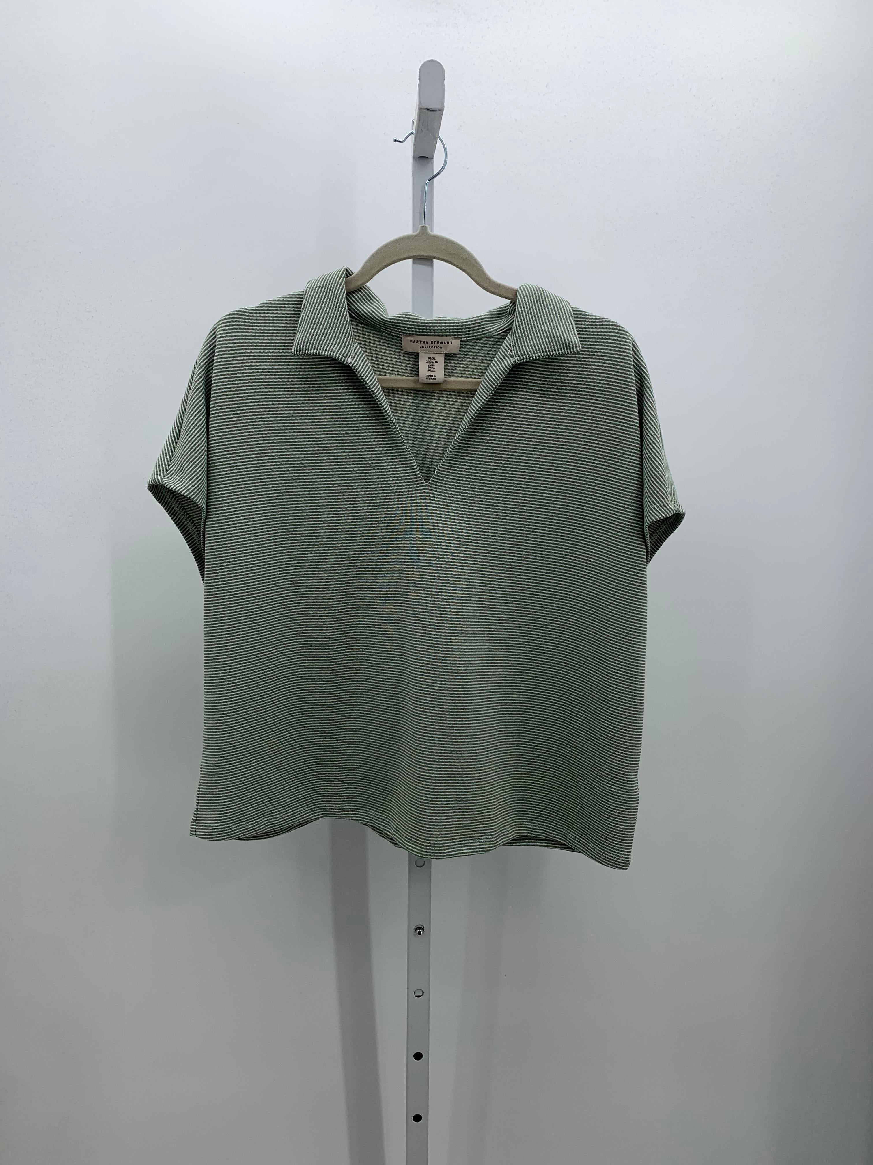 Martha Stewart Size Extra Large Misses Short Sleeve Shirt