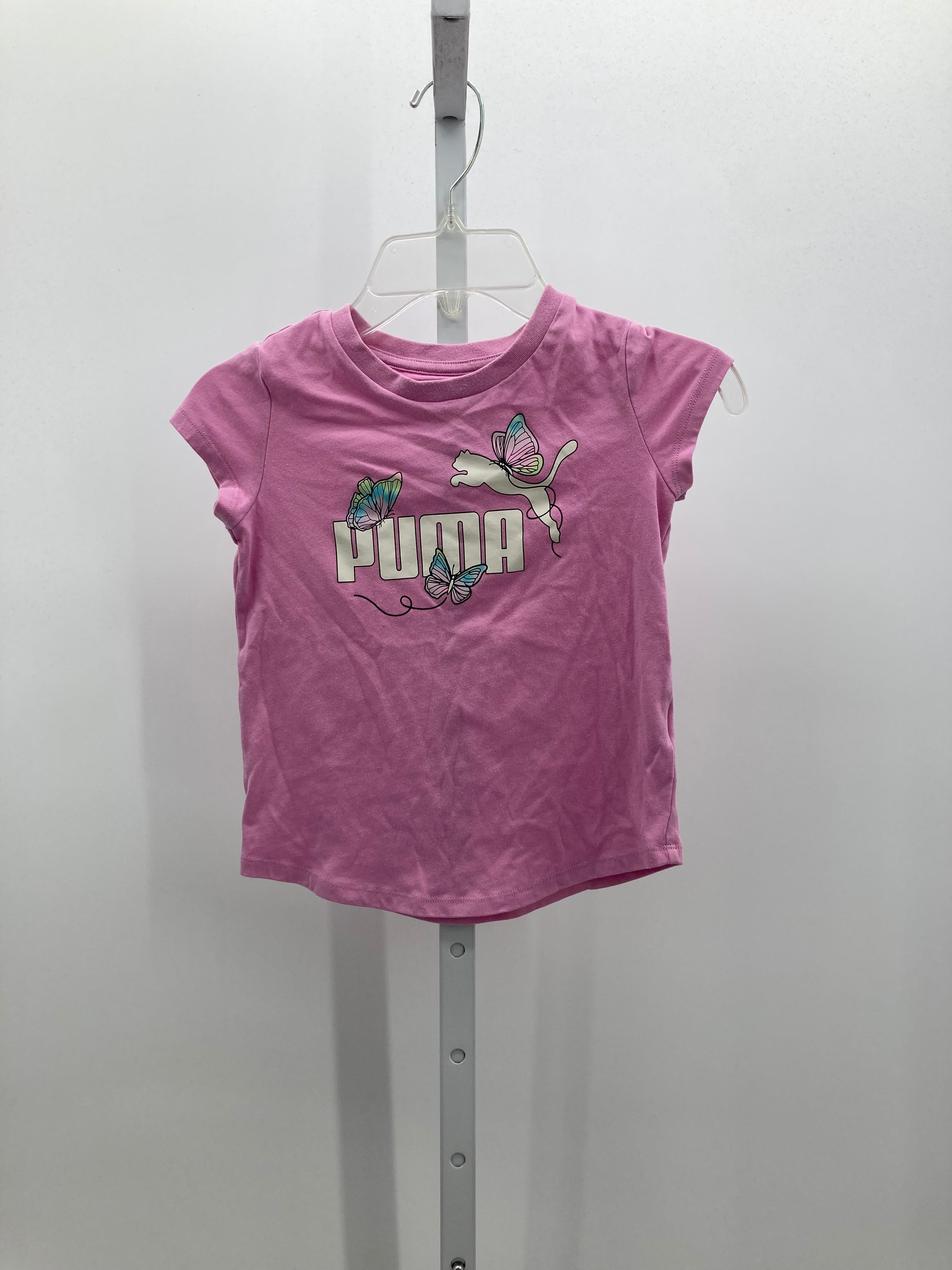 Puma Size 5T Girls Short Sleeve Shirt