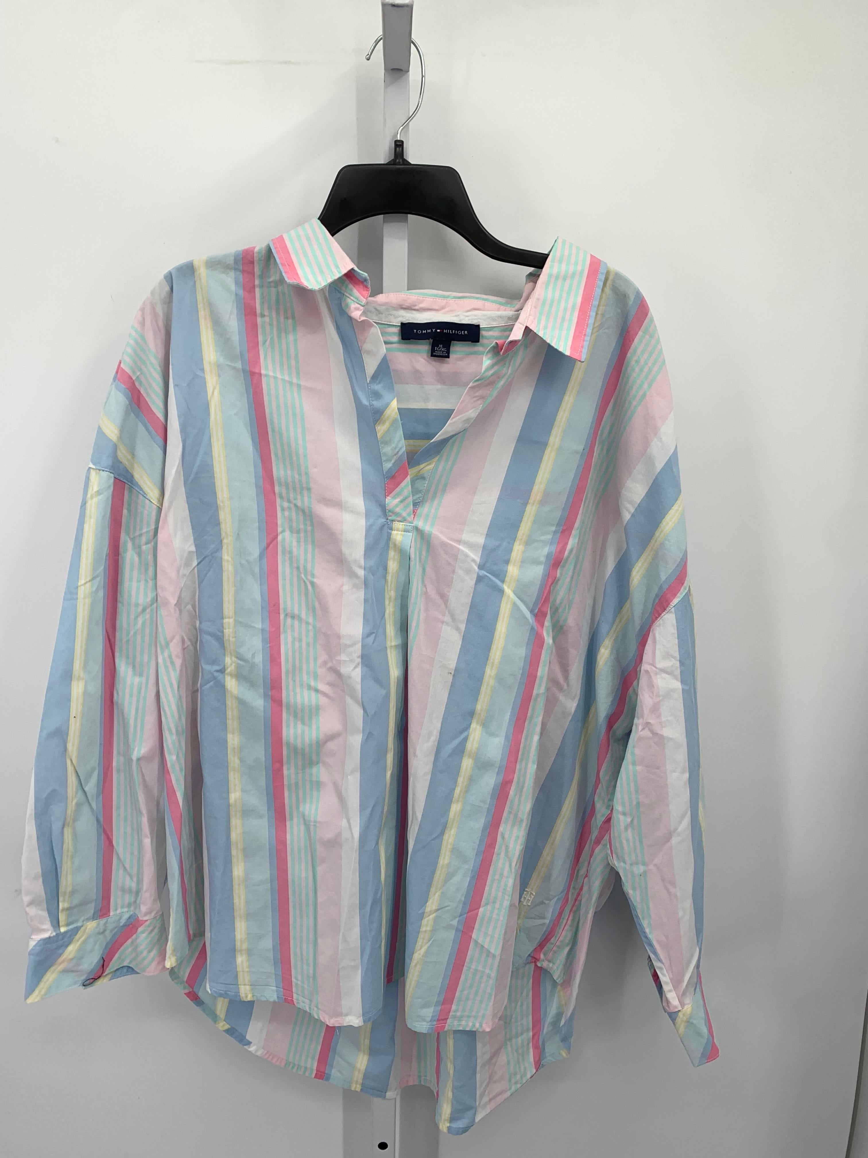 Tommy Hilfiger Size Extra Large Misses Long Sleeve Shirt