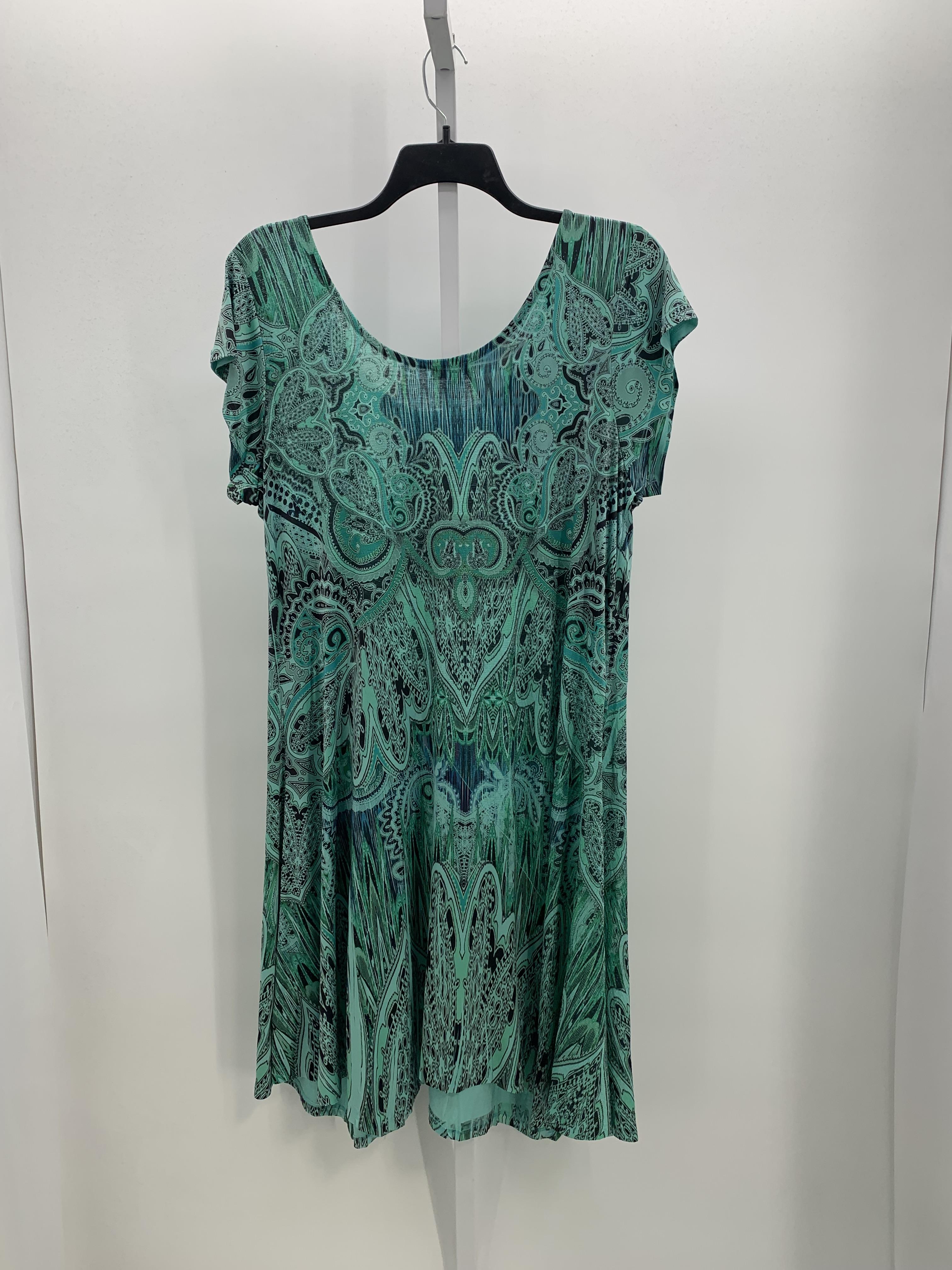 Size 1X Womens Short Sleeve Dress