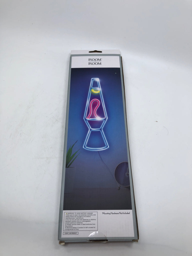 NIP LAVA LAMP LED WALL LIGHT.