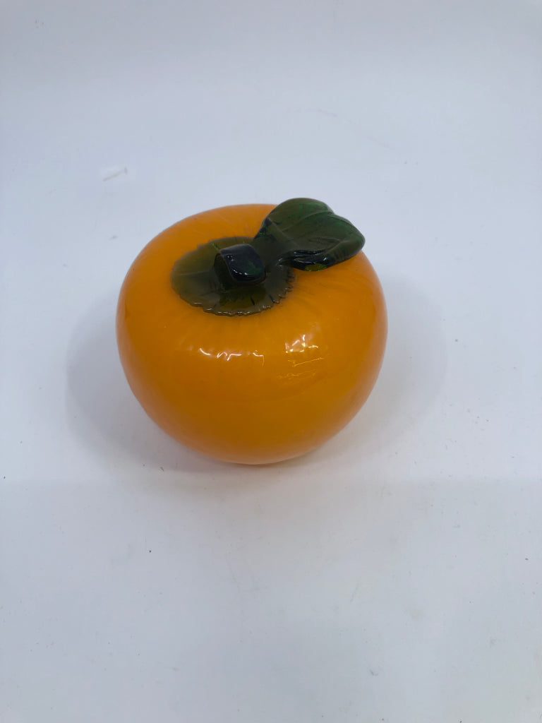 BLOWN GLASS ORANGE.