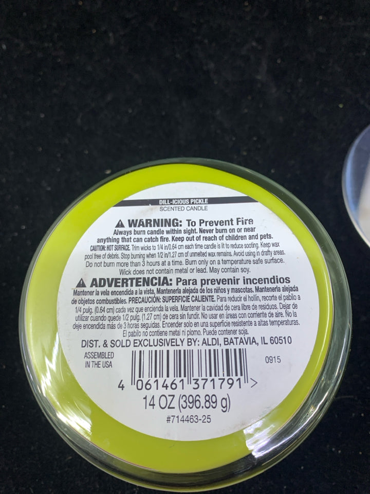 DILL PICKLE CANDLE.