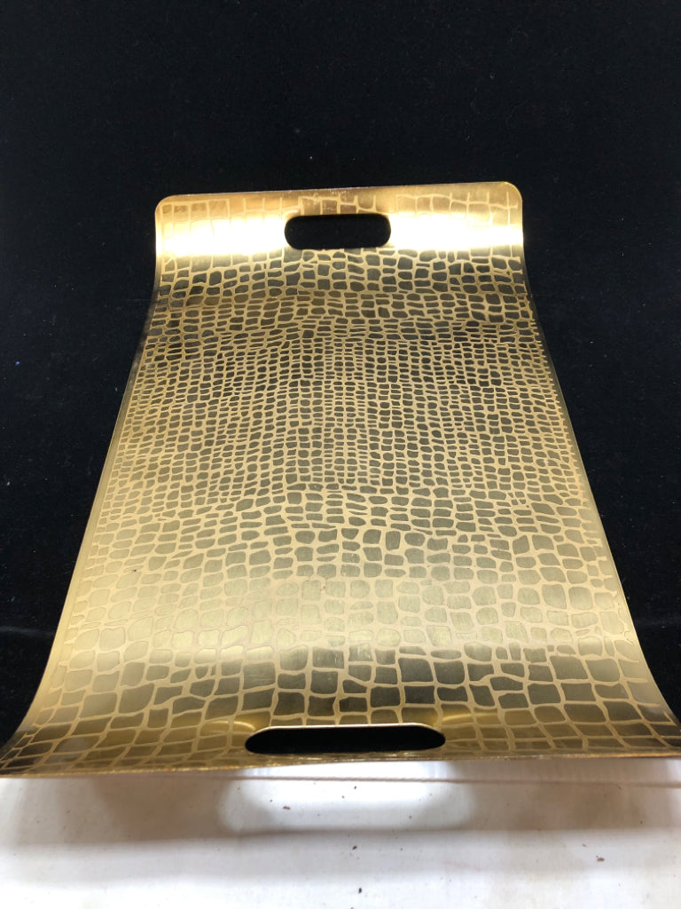ALLIGATOR GOLD TRAY.