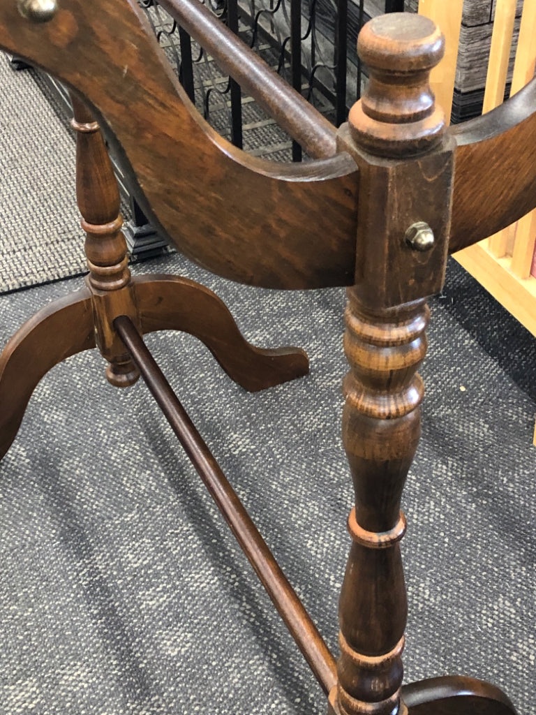 DK WOOD BLANKET RACK.