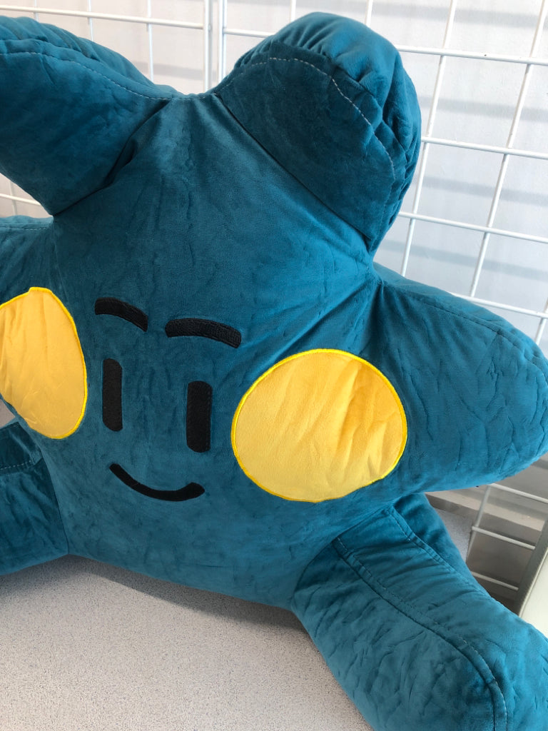 BLUE STAR BACK PILLOW.