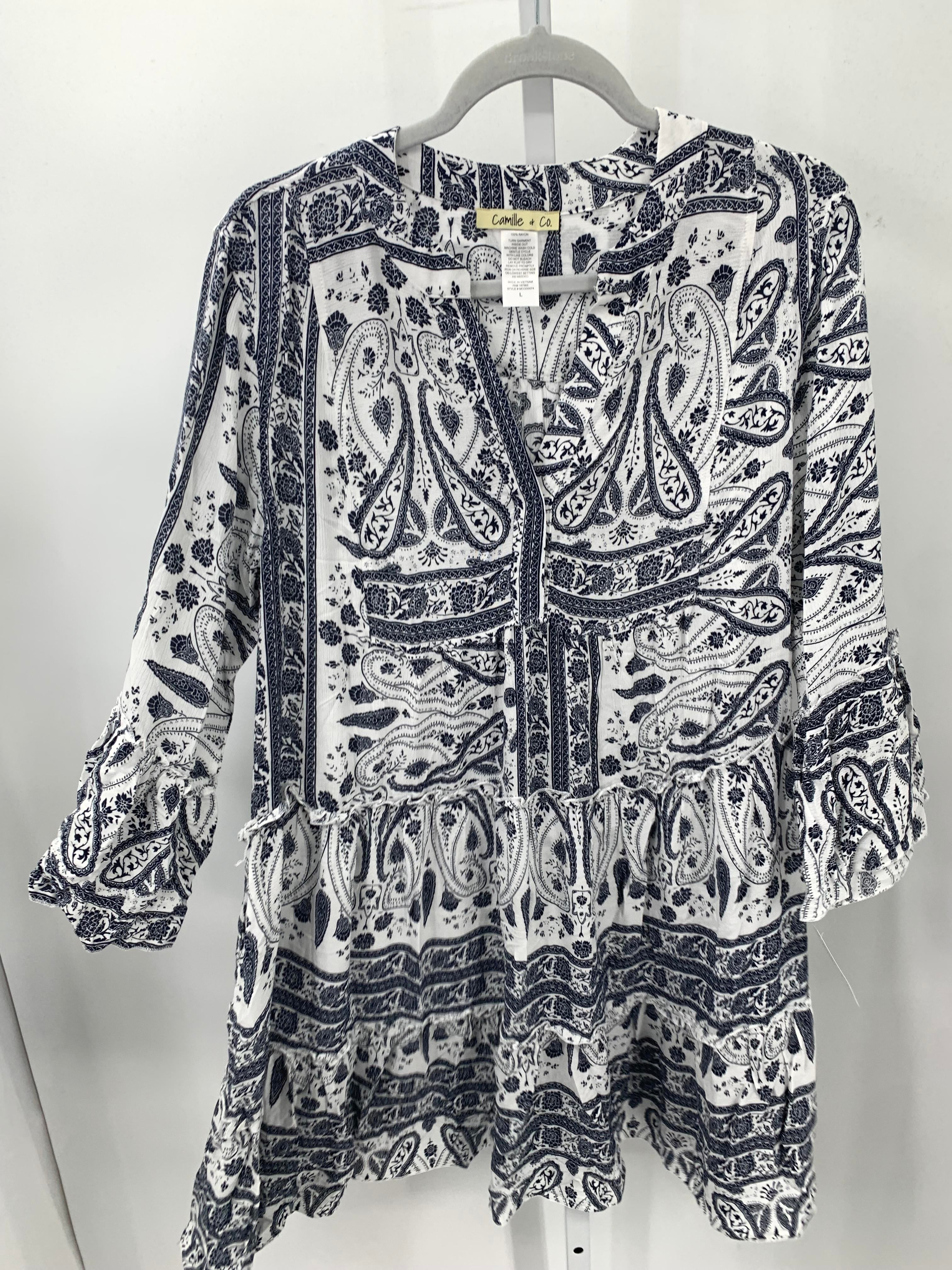 Size Large Misses 3/4 Sleeve Dress