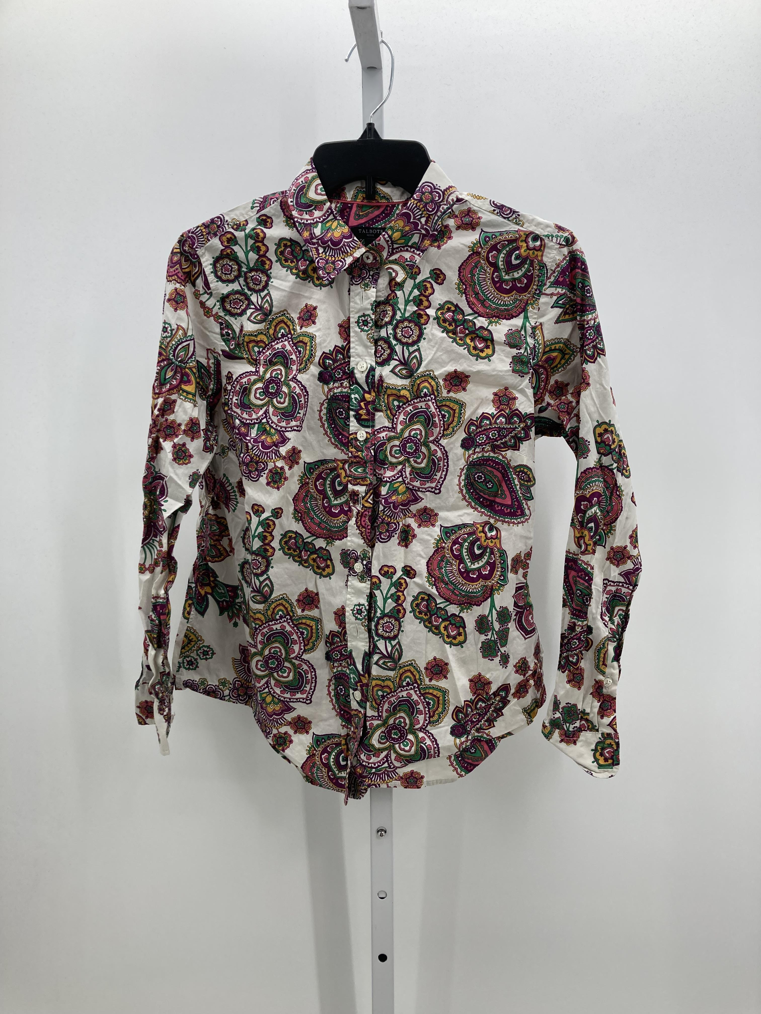 Talbots Size Medium Petite Petite Long Sleeve Shirt