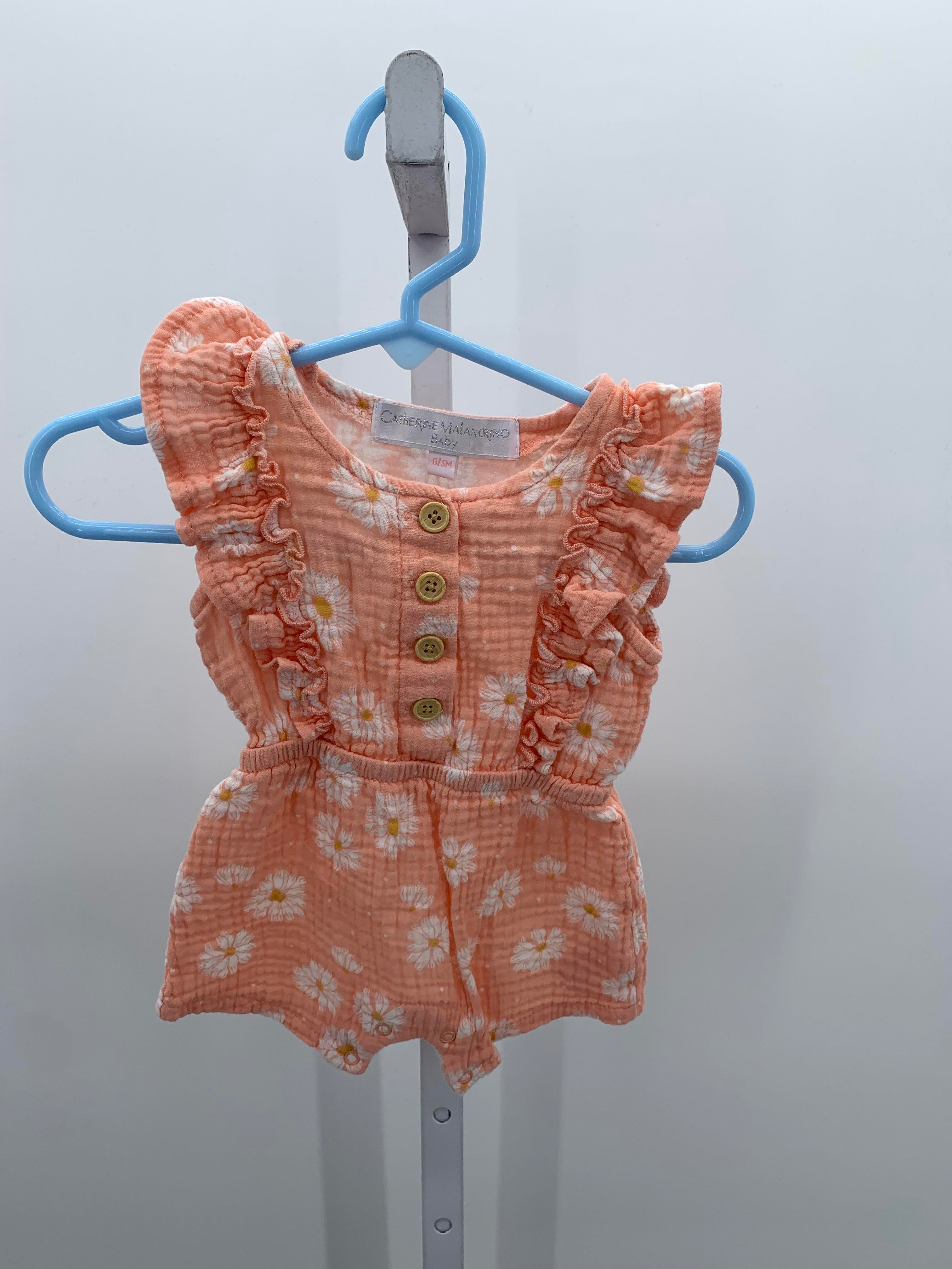 Catherine Malandrino Size 0-3 months Girls Short Slv. Romper