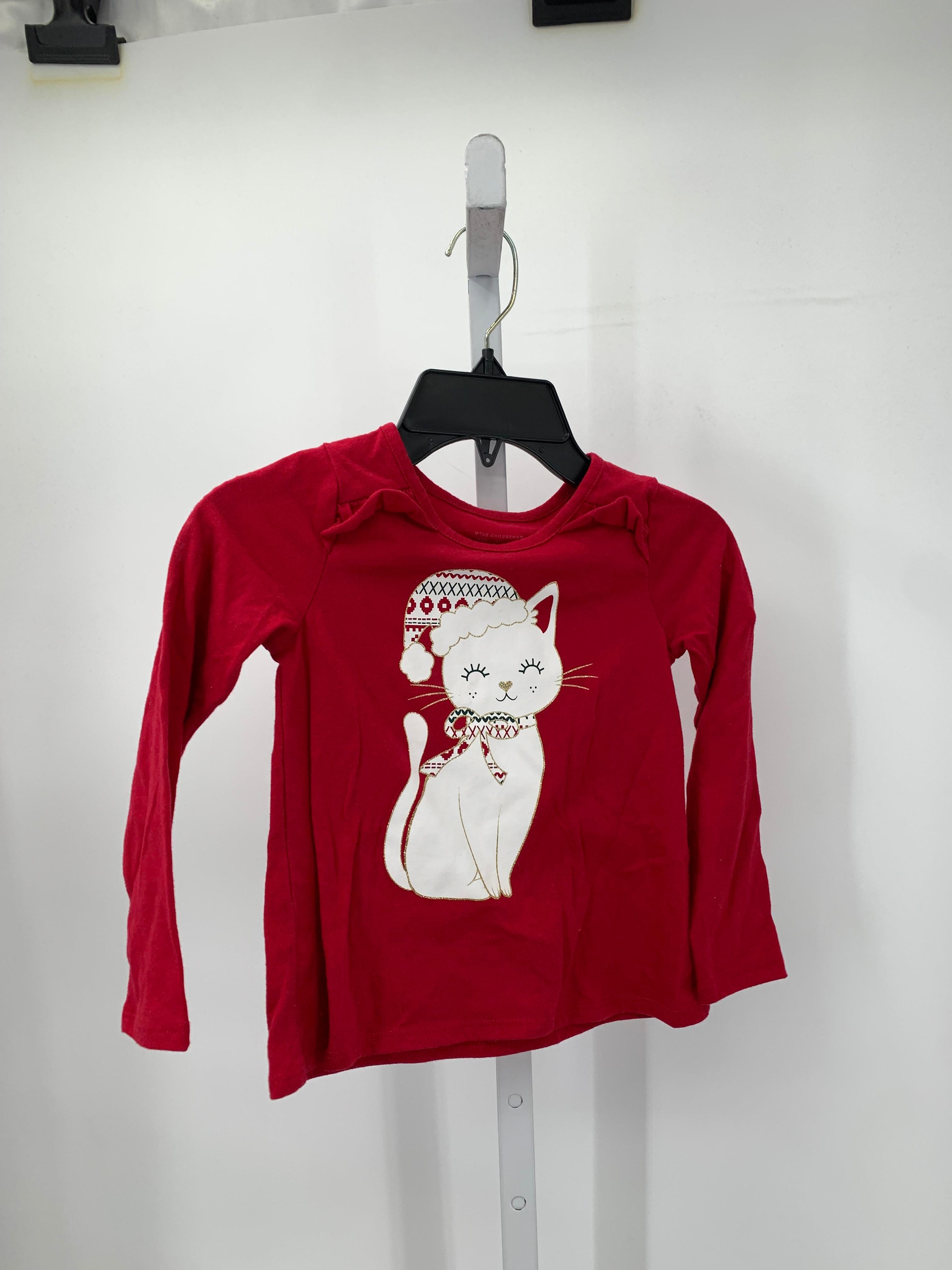 LONG SLV SHIRT WHITE CAT