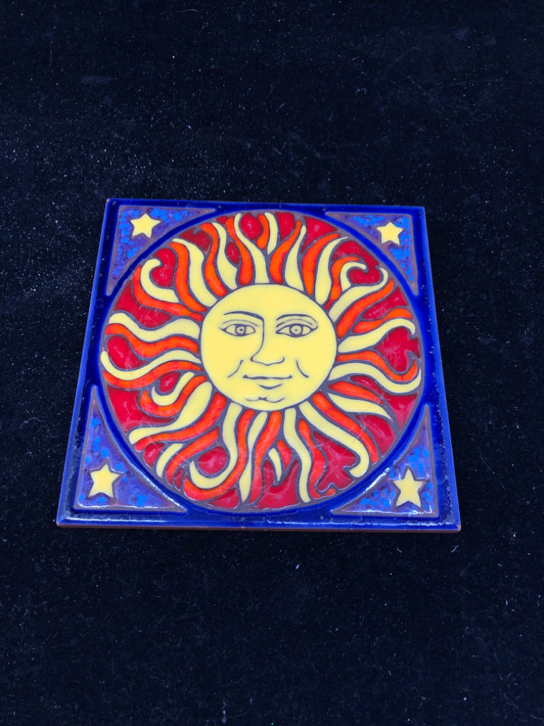 SUN PAINTED TILE.
