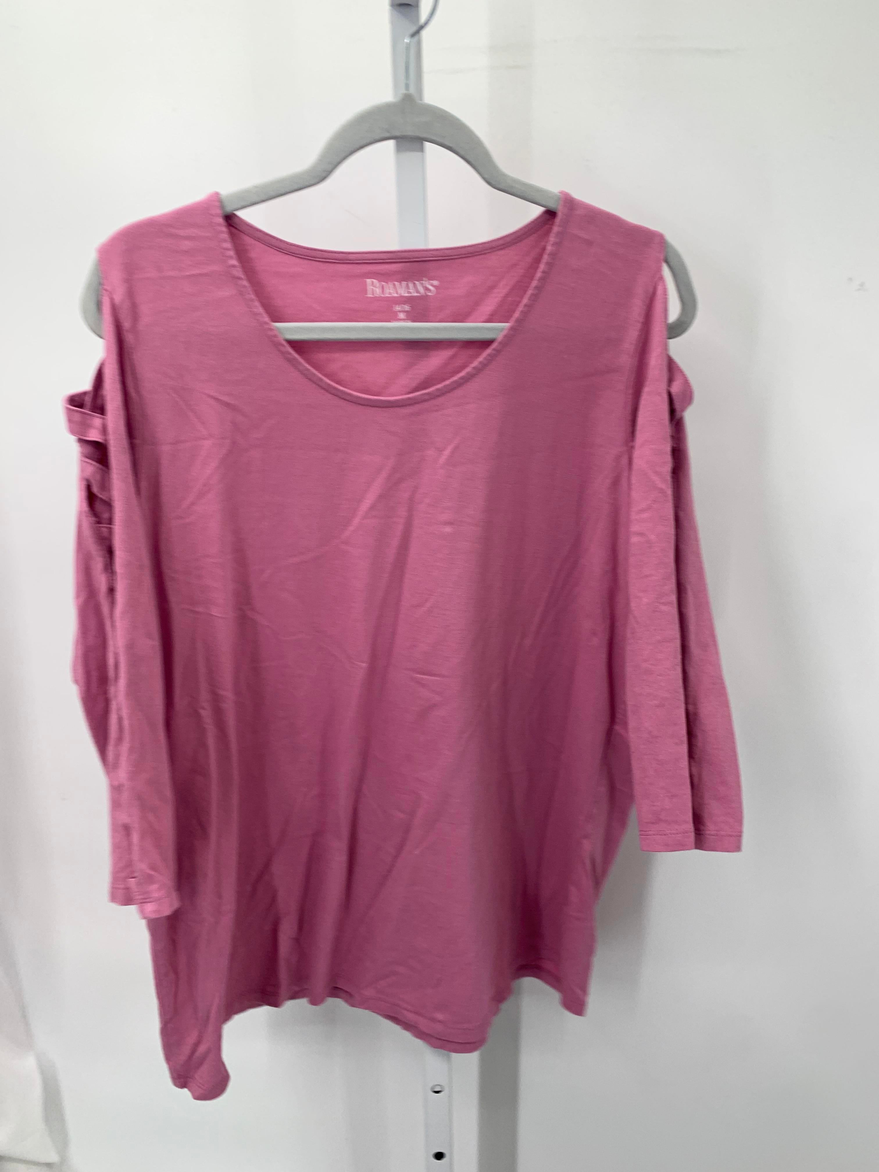 Roaman's Size 14/16 W Womens 3/4 Sleeve Shirt